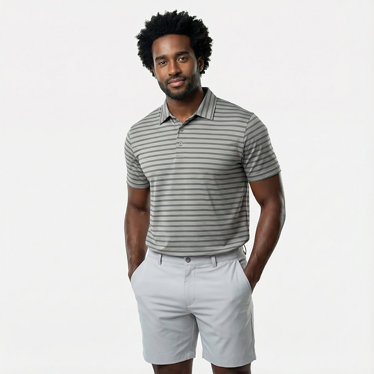 BCG Men's Golf 3-Strpe Polo Shirt                                                                                                - view number 3