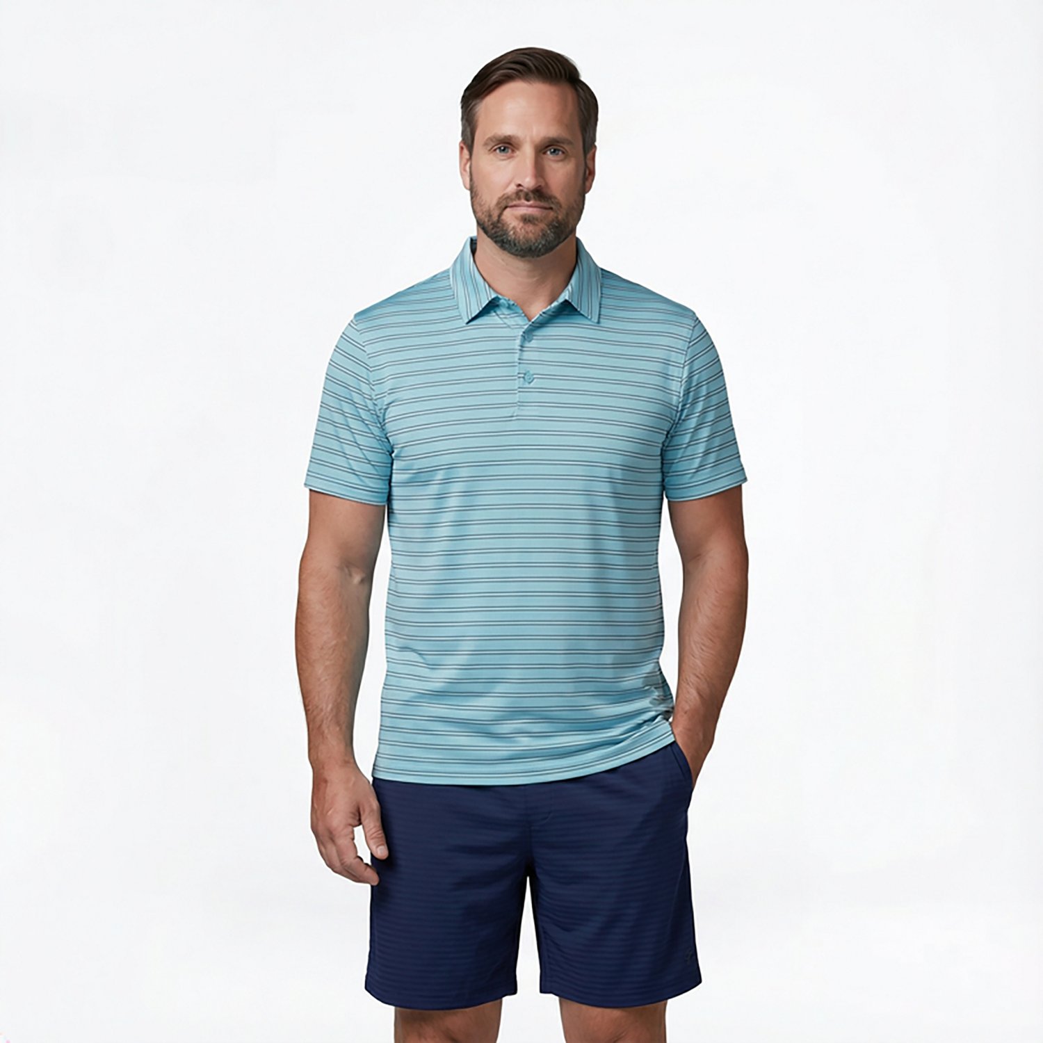 BCG Men's Golf 3-Strpe Polo Shirt                                                                                                - view number 2