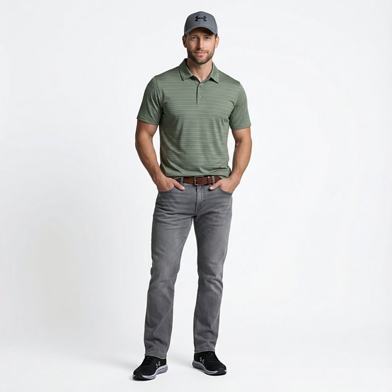 Bcg Men's Golf 3-Strpe Polo Shirt-image