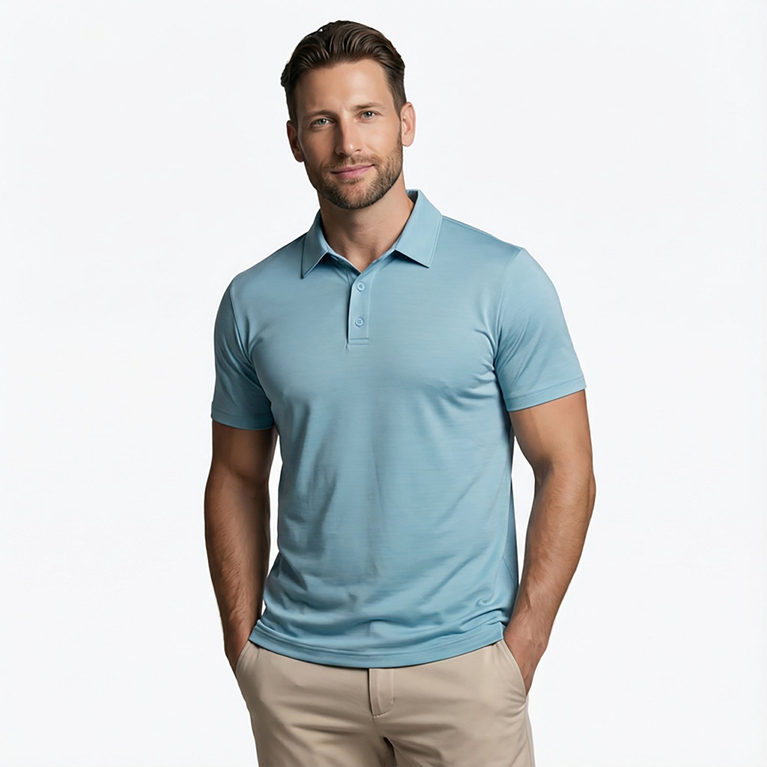 BCG Men's Golf Heather Polo Shirt - view number 2