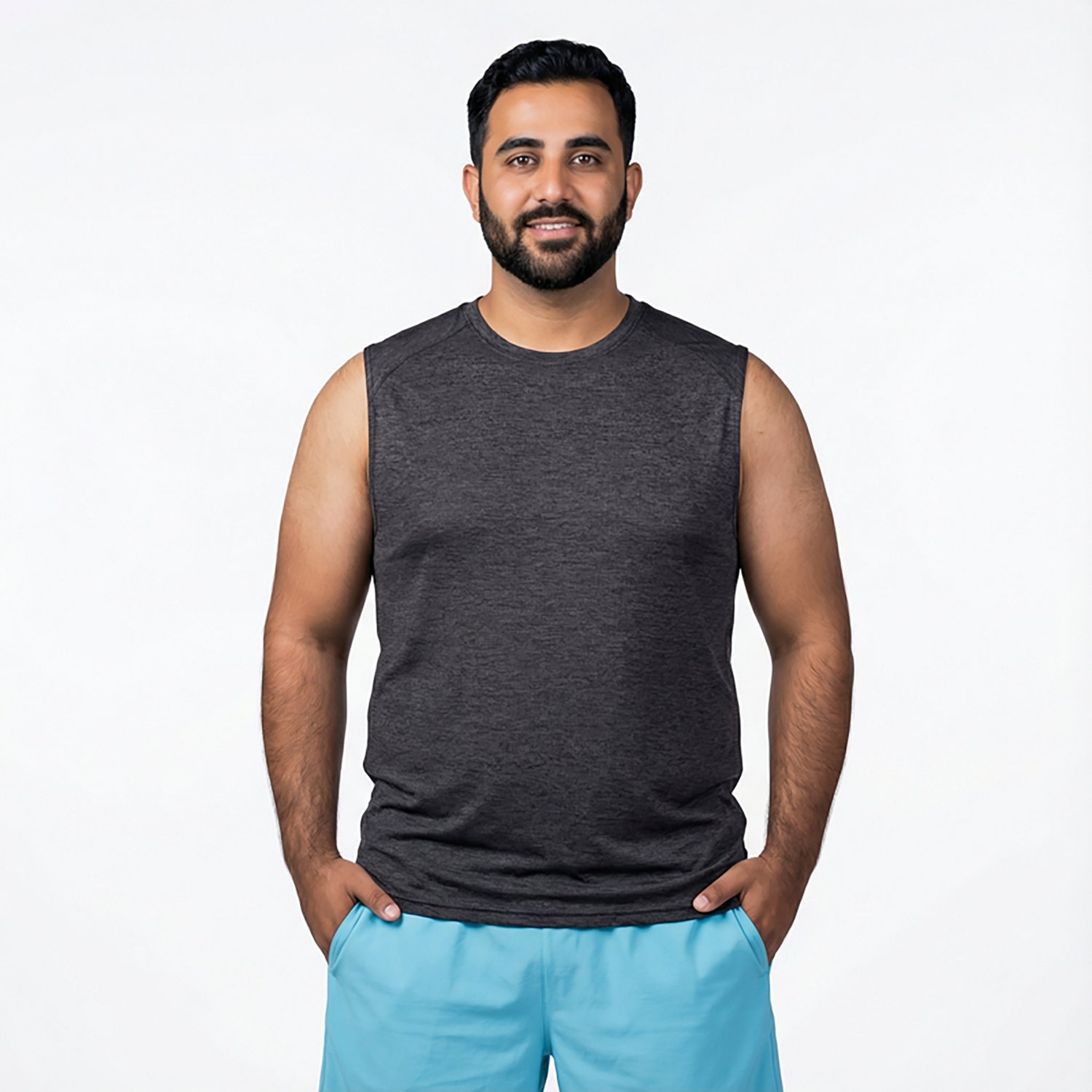 BCG Men's Turbo Melange Muscle Tank Top                                                                                          - view number 2