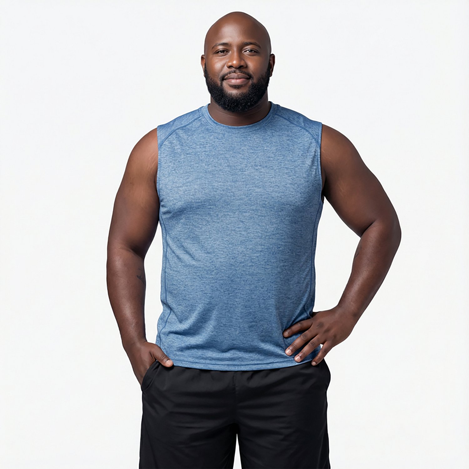 BCG Men's Turbo Melange Muscle Tank Top                                                                                          - view number 2