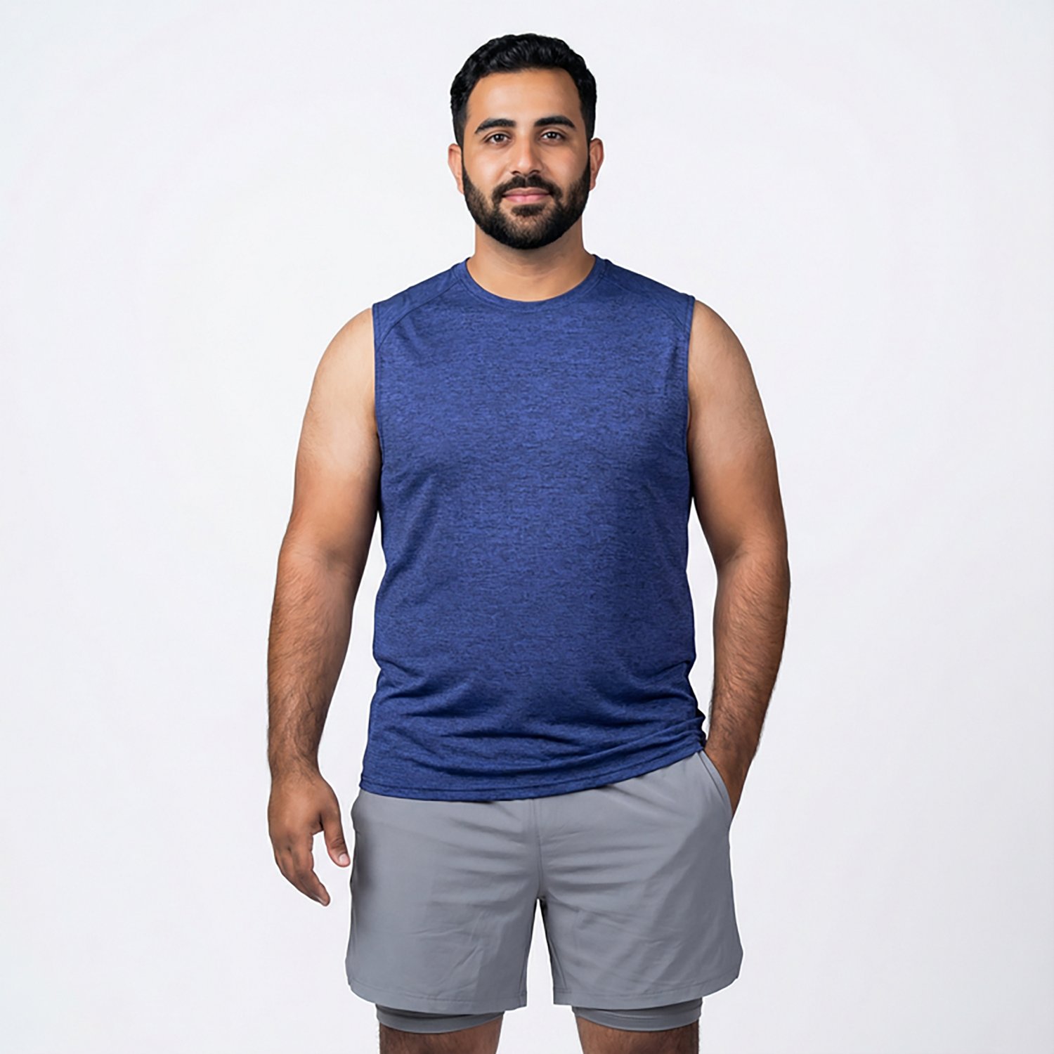 BCG Men's Turbo Melange Muscle Tank Top                                                                                          - view number 2