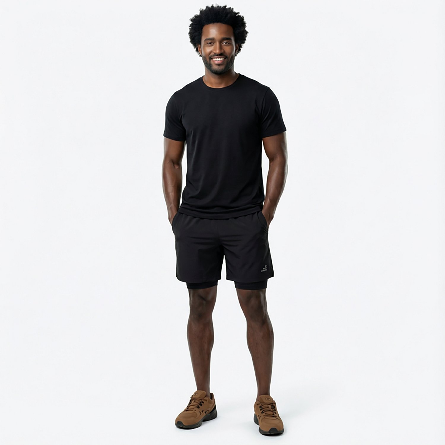 BCG Men's Run Dash 2 in 1 Shorts 5 in                                                                                            - view number 3
