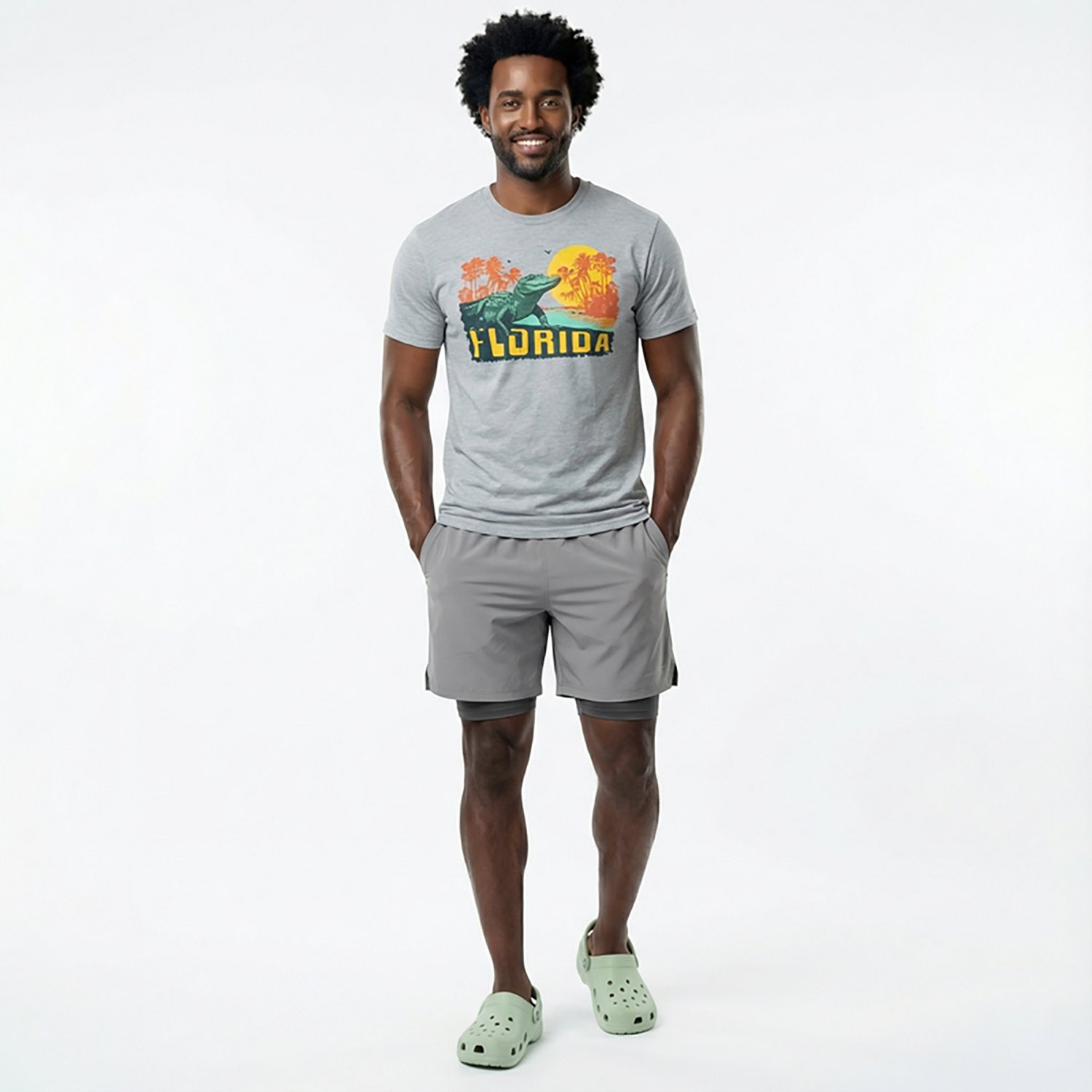 BCG Men's Run Dash 2 in 1 Shorts 5 in                                                                                            - view number 3