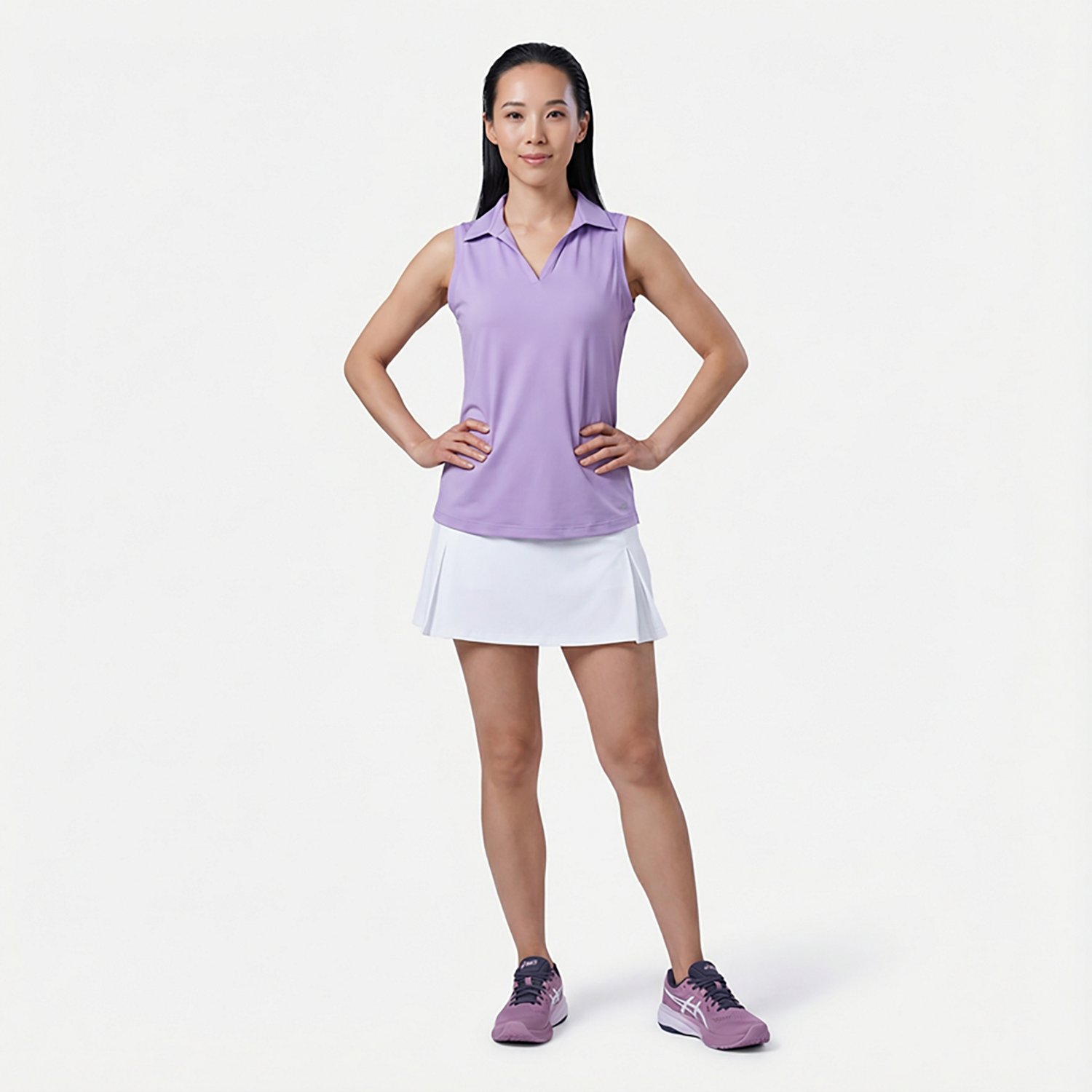 BCG Women's Tennis Sleeveless Polo Shirt