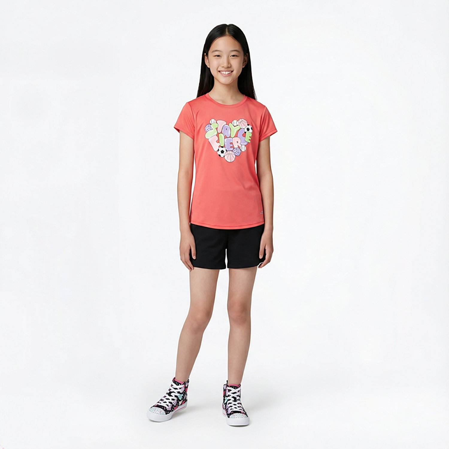 BCG Girls' Training Turbo Fierce Graphic T-shirt