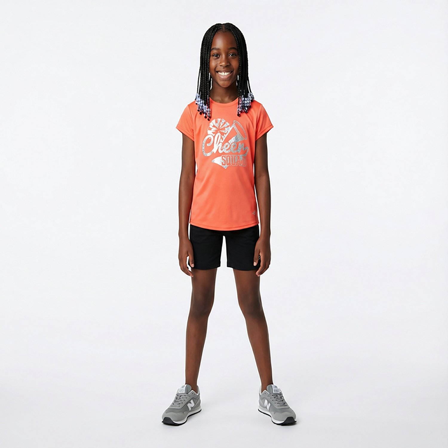 BCG Girls' Training Turbo Cheer Squad Graphic Short Sleeve T-shirt