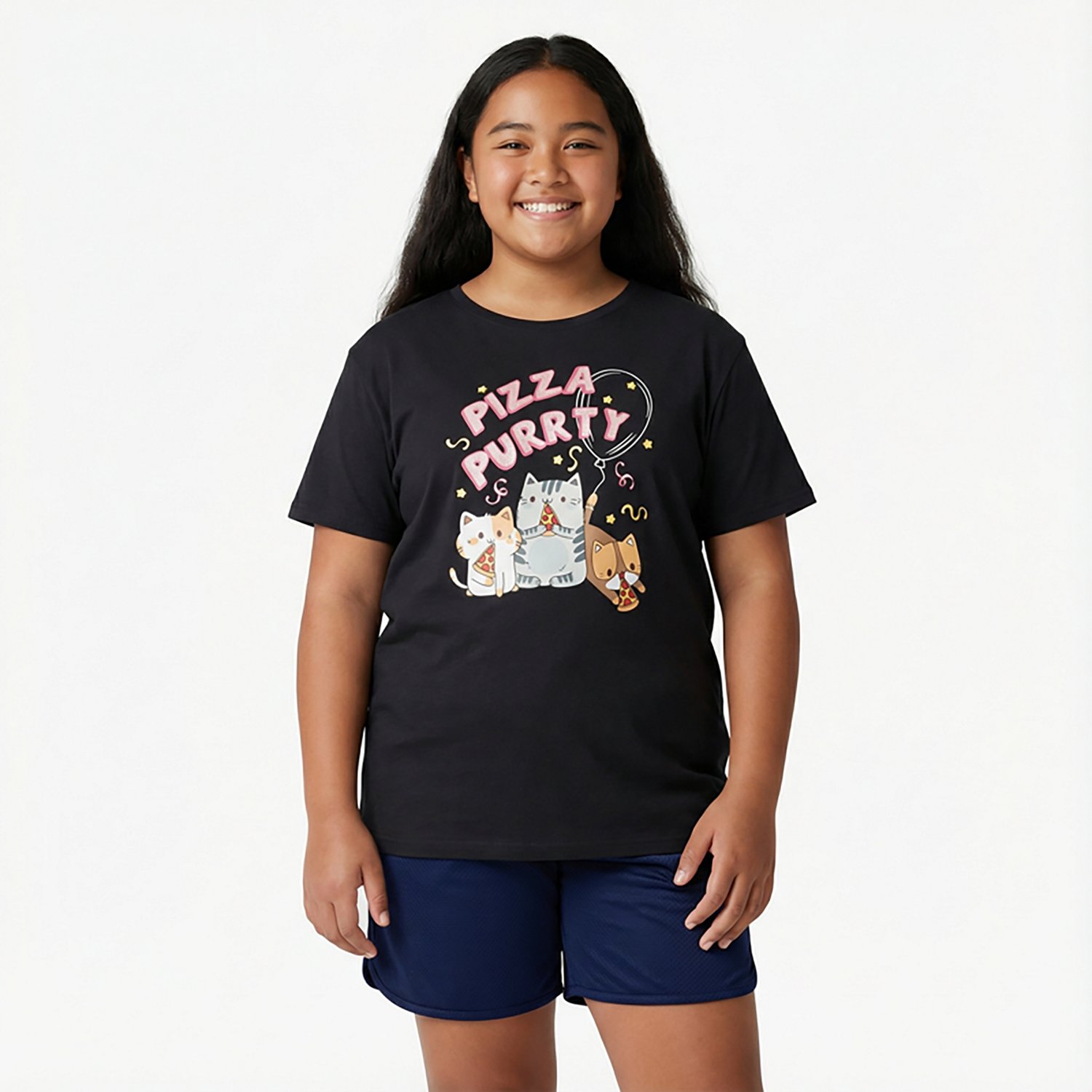 BCG Girls’ Pizza Cats Graphic T-shirt - view number 2