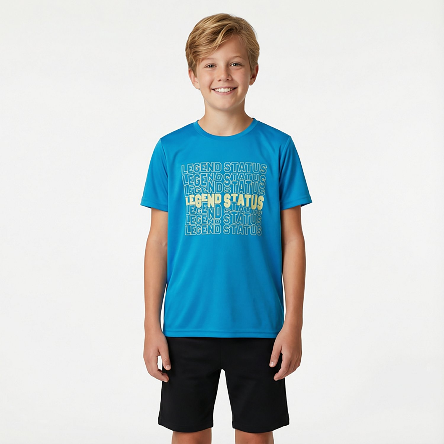 BCG Boys' Turbo Legend Block Graphic T-shirt