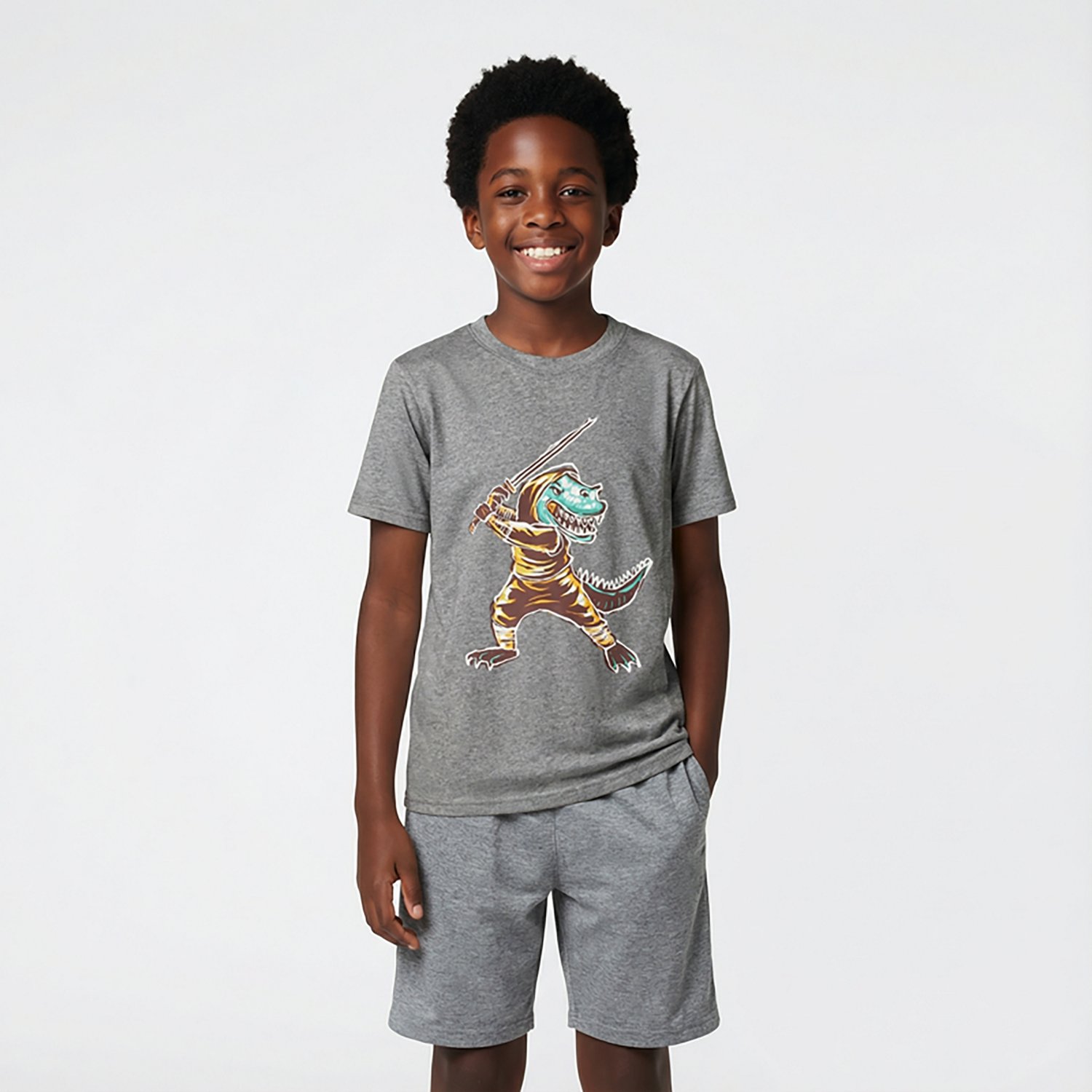 BCG Boys' Ninja Rex Graphic T-shirt - view number 2