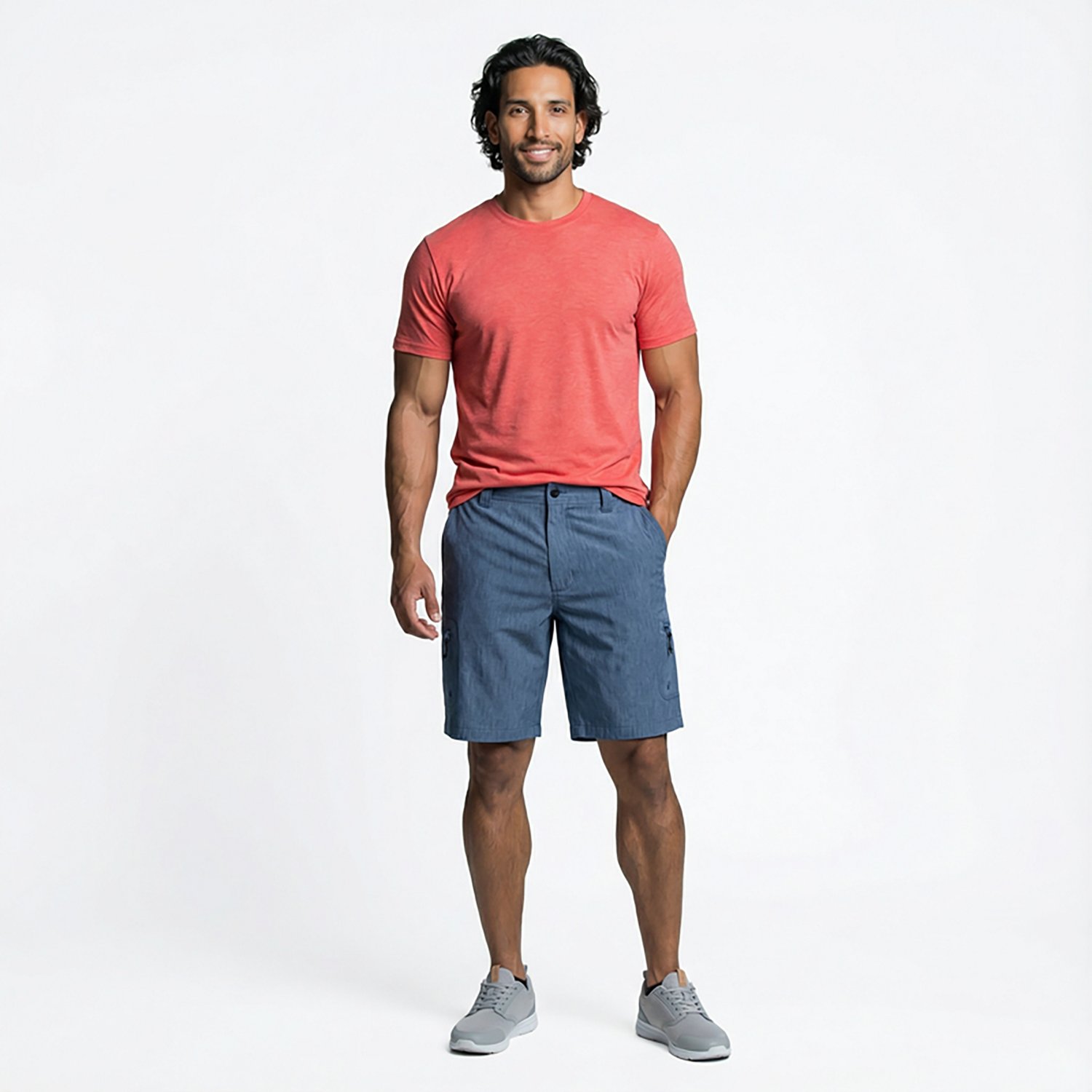 Magellan Outdoors Men's Aransas Pass Hybrid Heather Shorts 10 in