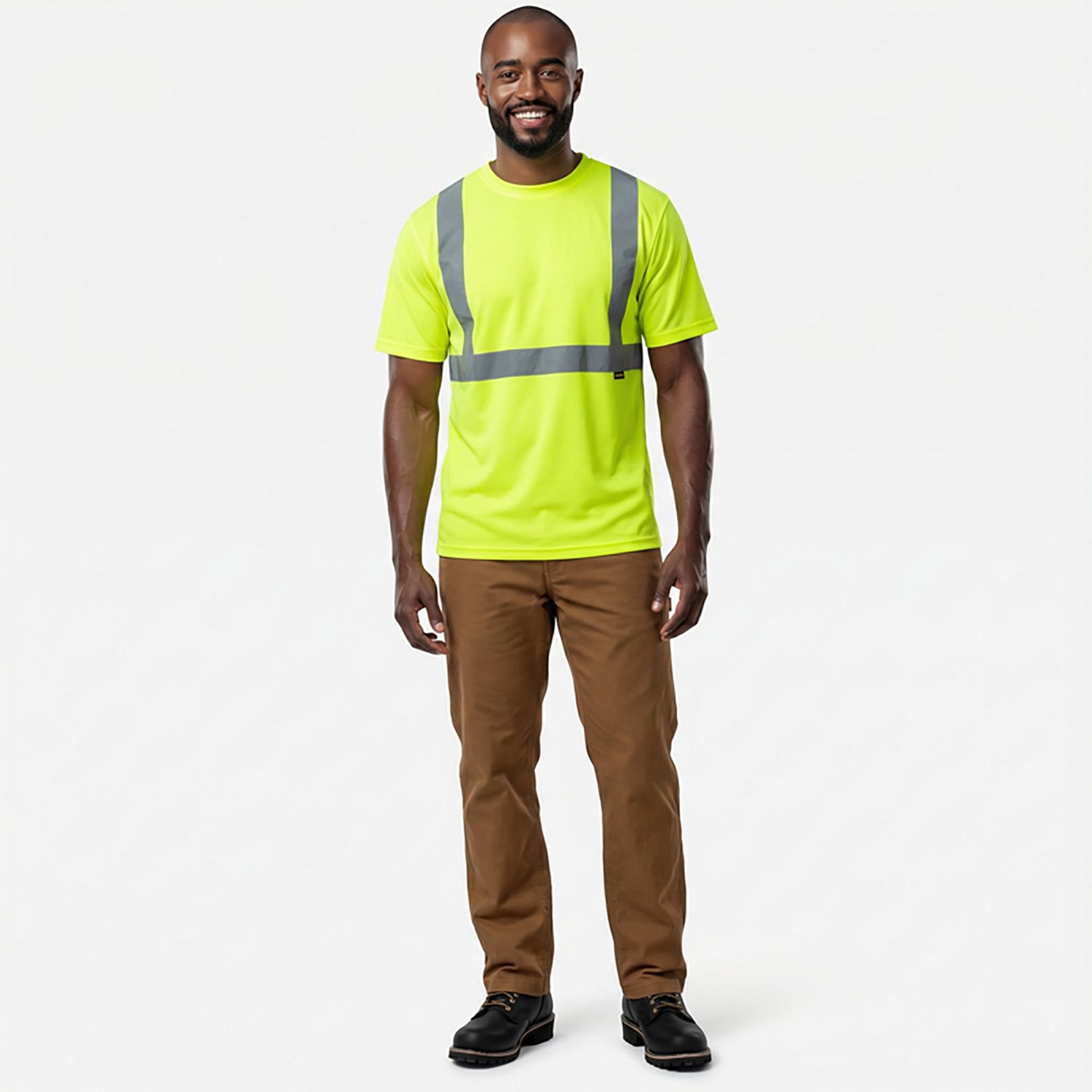 Brazos Men's Hi-Vis Short Sleeve Crew T-shirt