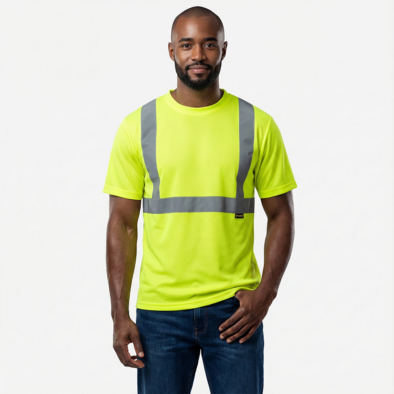 Brazos Men's Hi-Vis Short Sleeve Crew T-shirt - view number 2