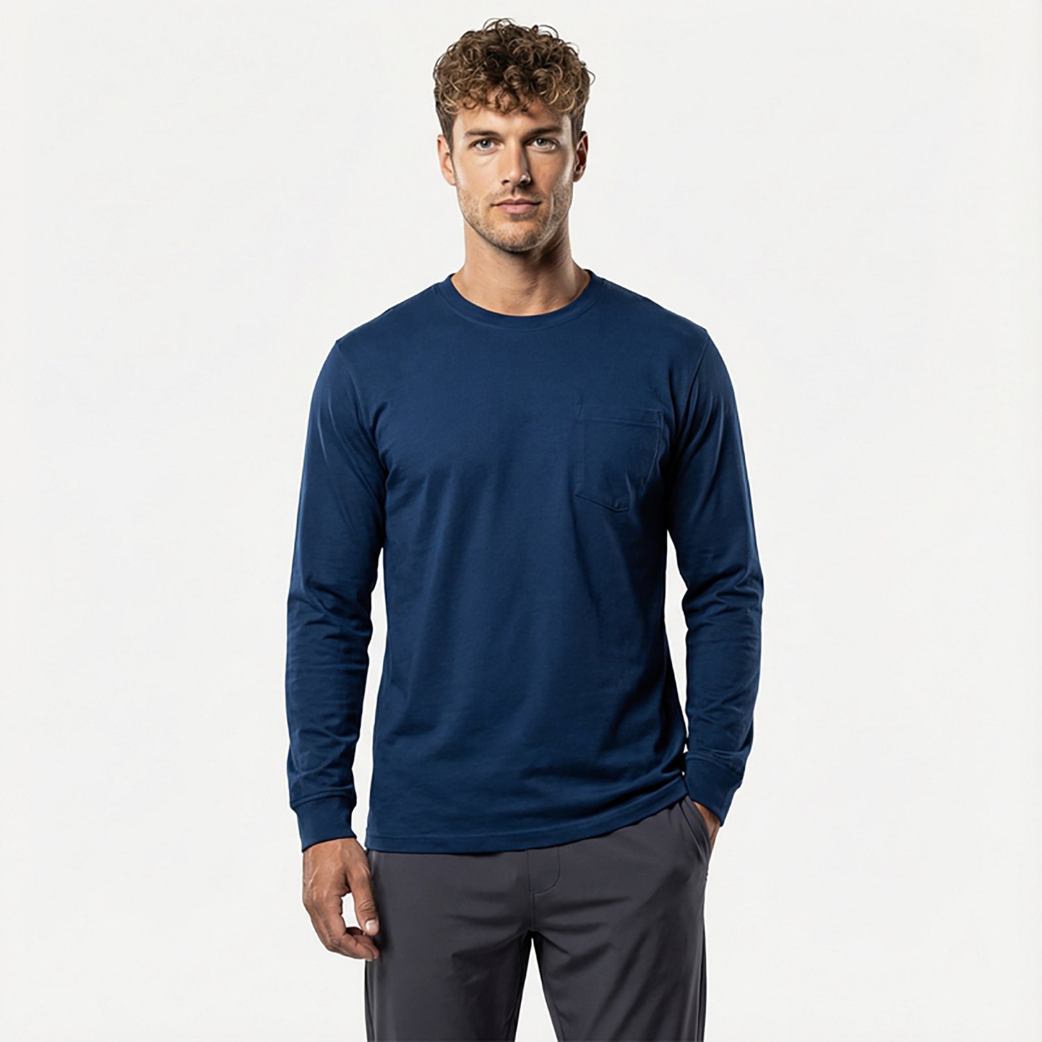 Brazos Men’s Contractor Pocket Long Sleeve T-shirt - view number 2