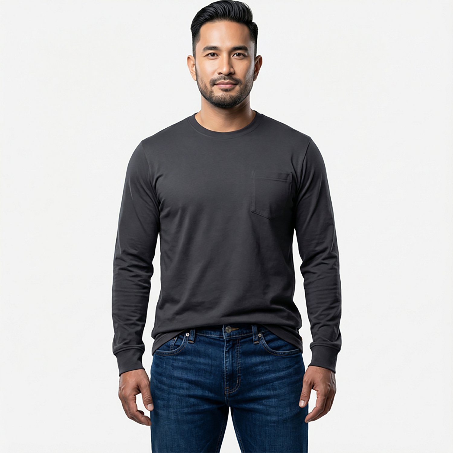 Brazos Men’s Contractor Pocket Long Sleeve T-shirt - view number 2