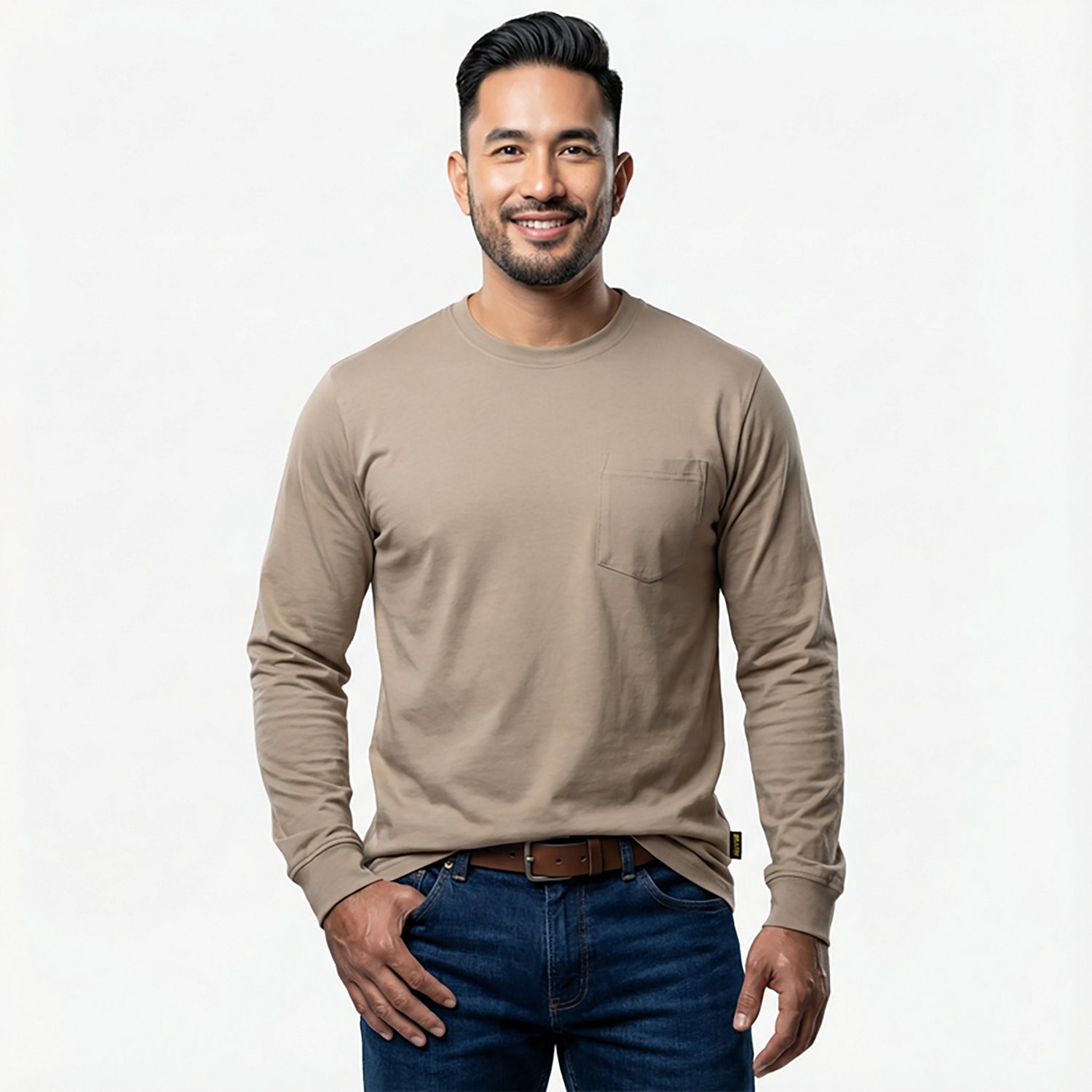 Brazos Men’s Contractor Pocket Long Sleeve T-shirt - view number 2