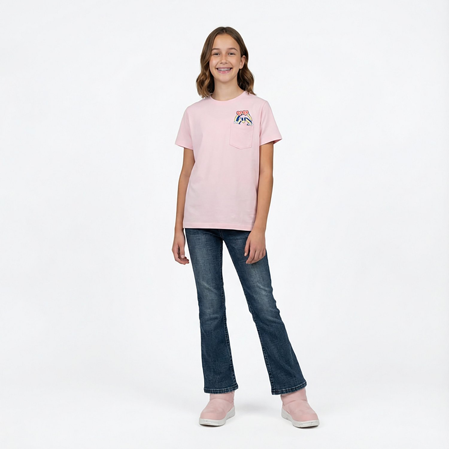 Magellan Outdoors Girls' Catch & Release Mountain Graphic T-shirt