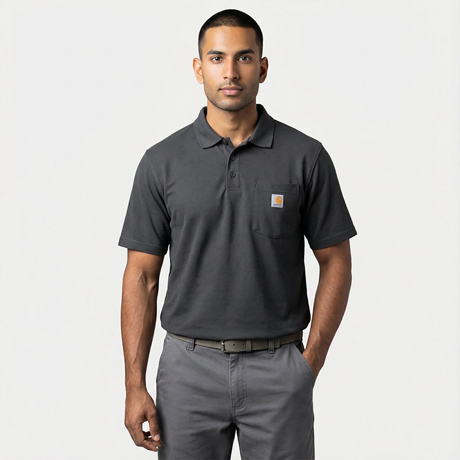 Carhartt Men's Loose Fit Midweight Short Sleeve Pocket Polo Shirt - view number 2