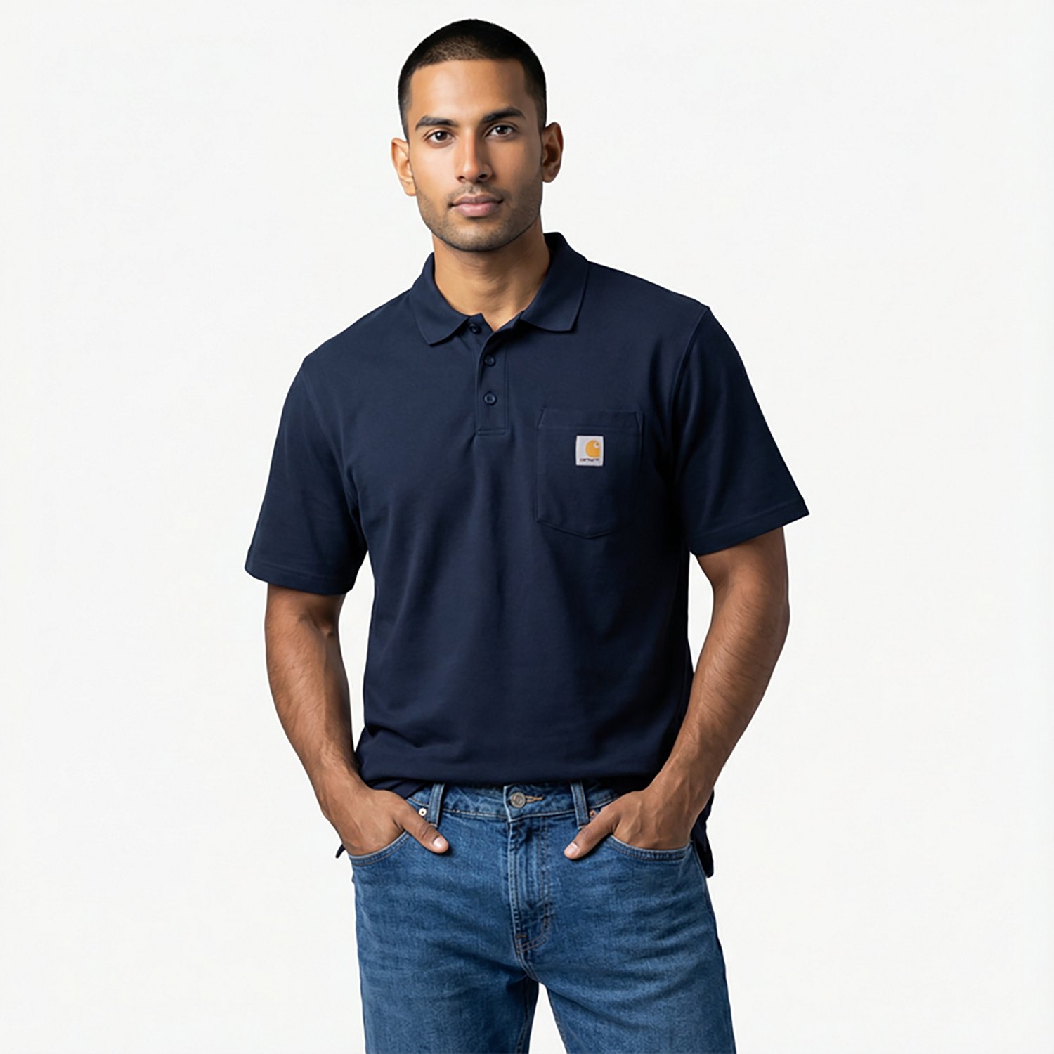Carhartt Men's Loose Fit Midweight Short Sleeve Pocket Polo Shirt - view number 2
