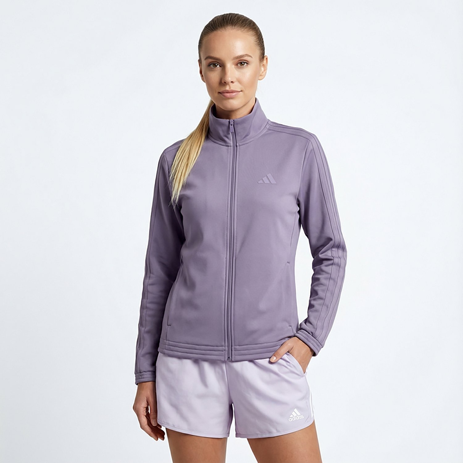 adidas Women's Tricot 3-Stripes Track Top - view number 2