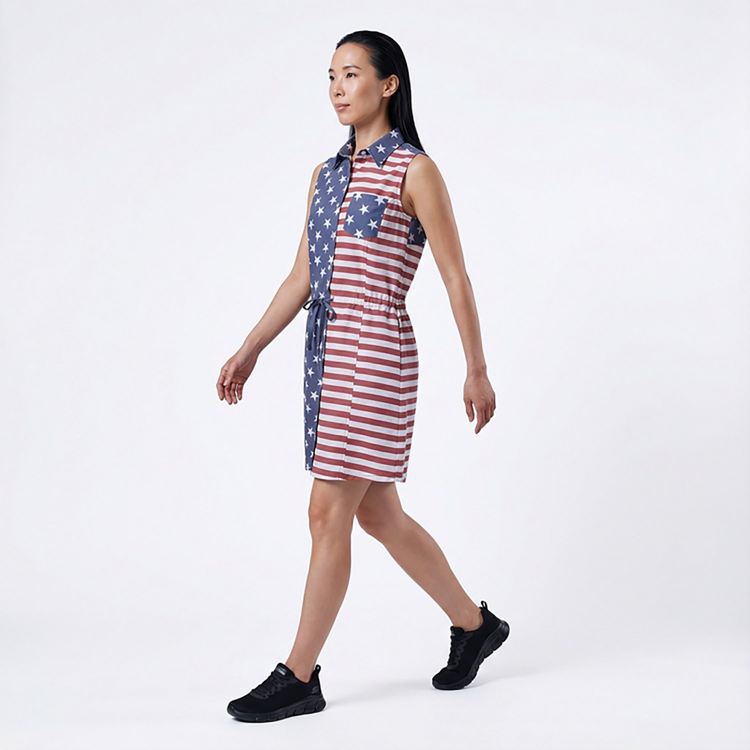 Magellan Outdoors Women's Americana Color Block Sleeveless Dress