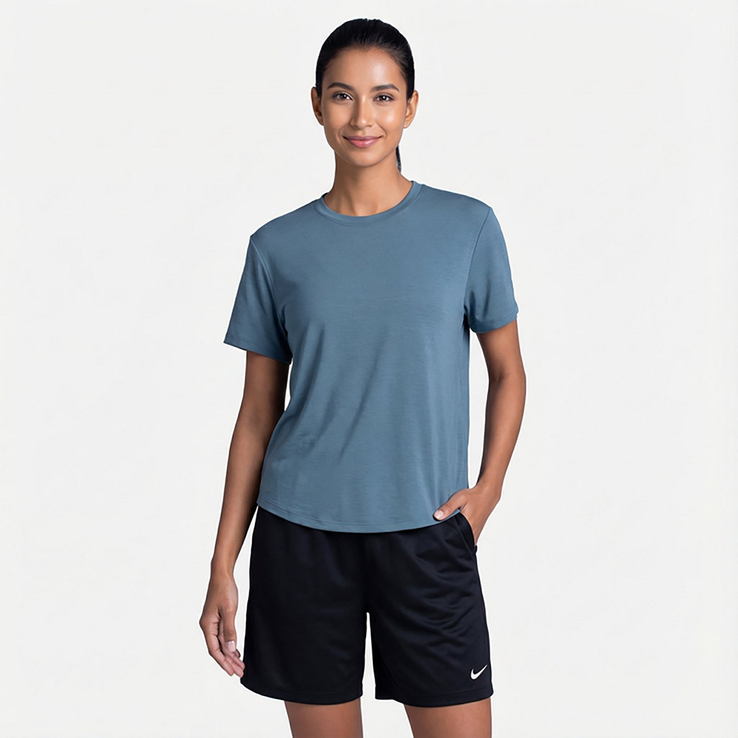 Nike Women's One Relaxed Dri-FIT Cropped Short-Sleeve Top - view number 2