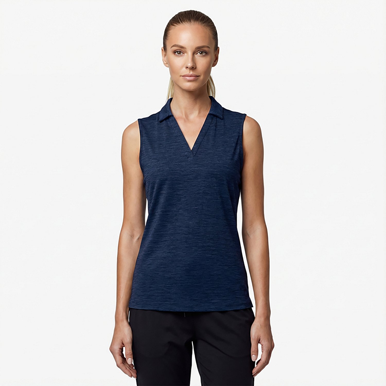 Antigua Women's Layout Sleeveless Polo Shirt - view number 2