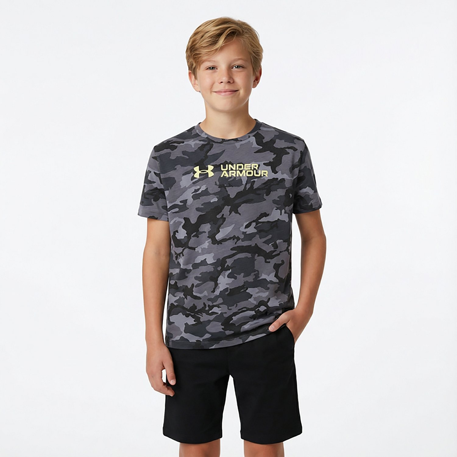 Under Armour Boys' All Over Print Camo Short Sleeve T-shirt - view number 2
