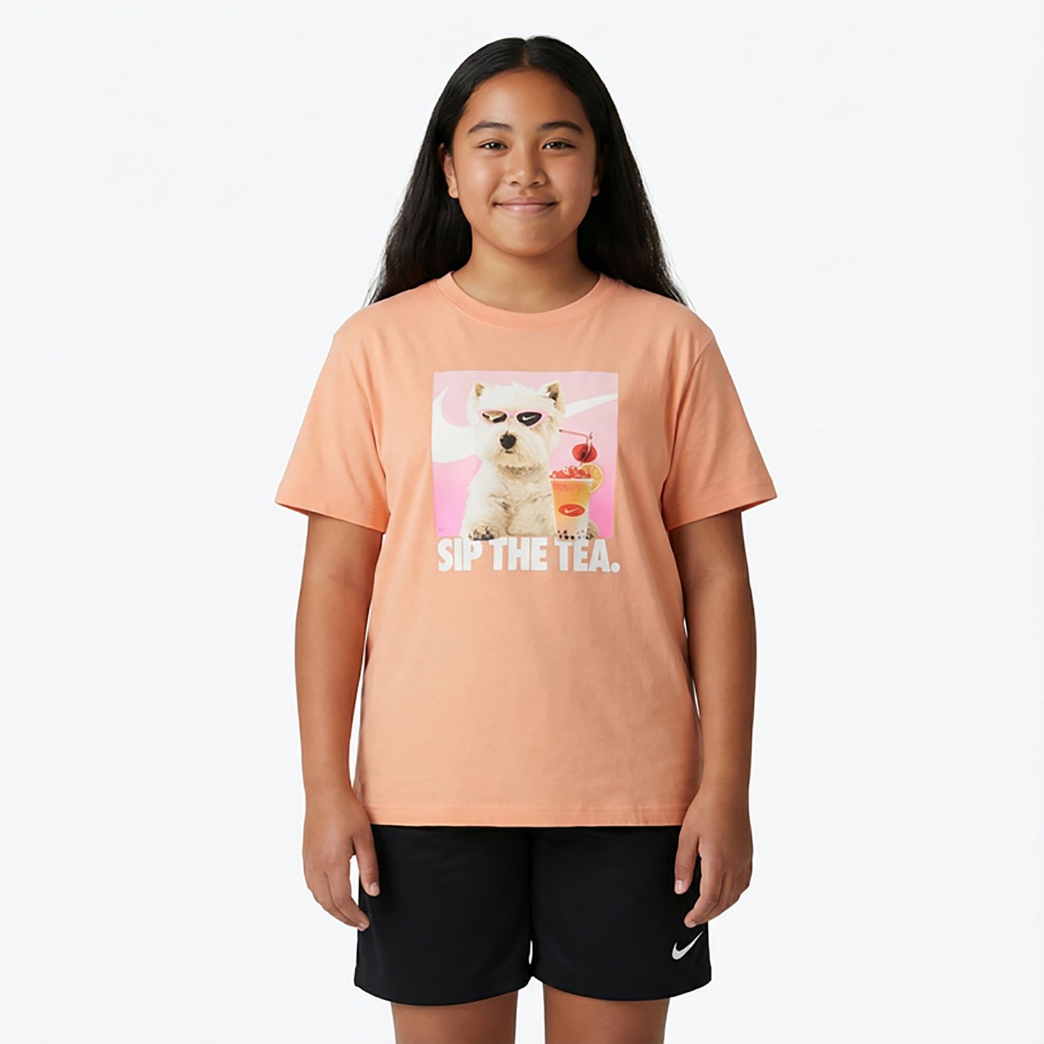 Nike Girls' Sportswear Sip Photo T-shirt - view number 2