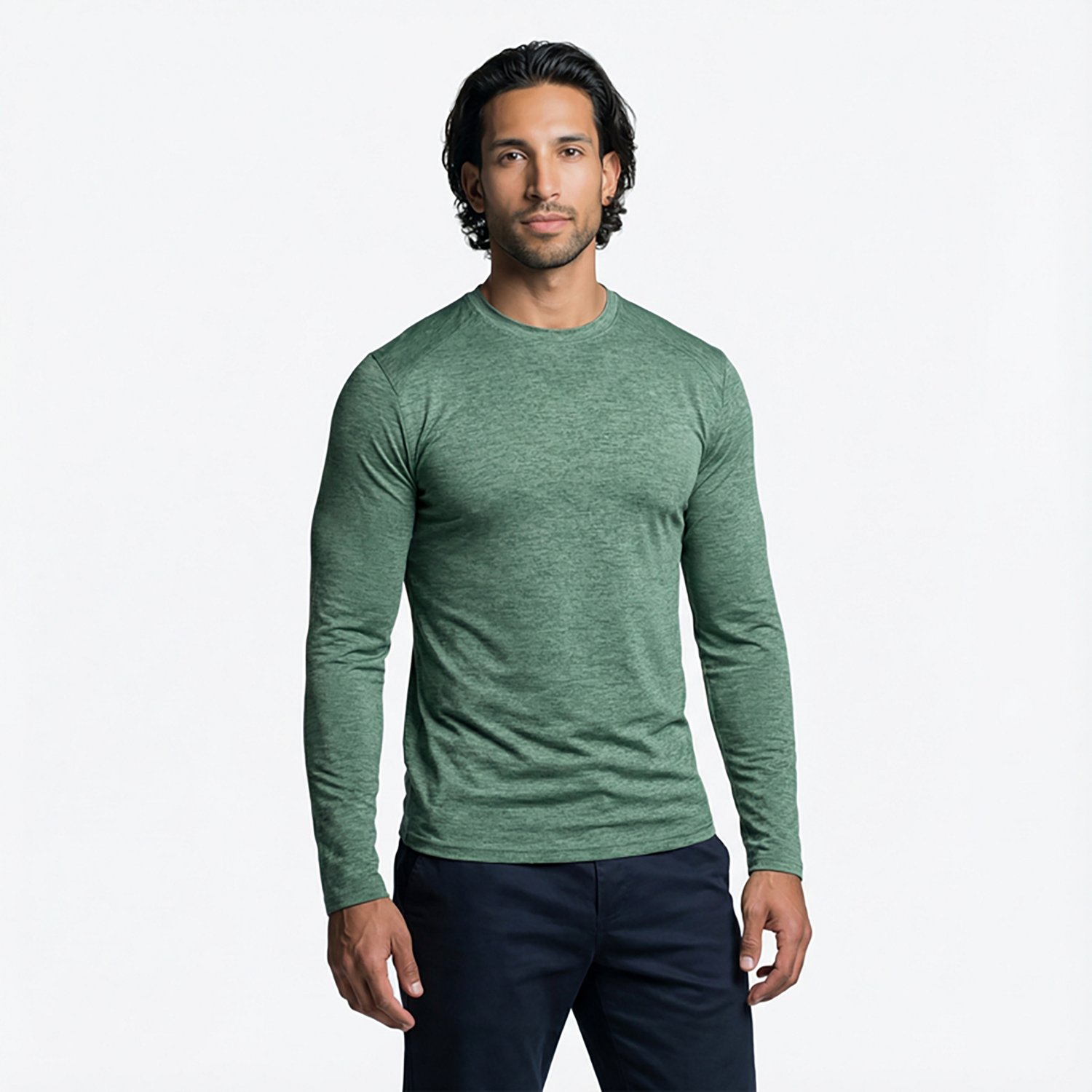 BCG Men's Turbo Melange Long Sleeve T-shirt - view number 2