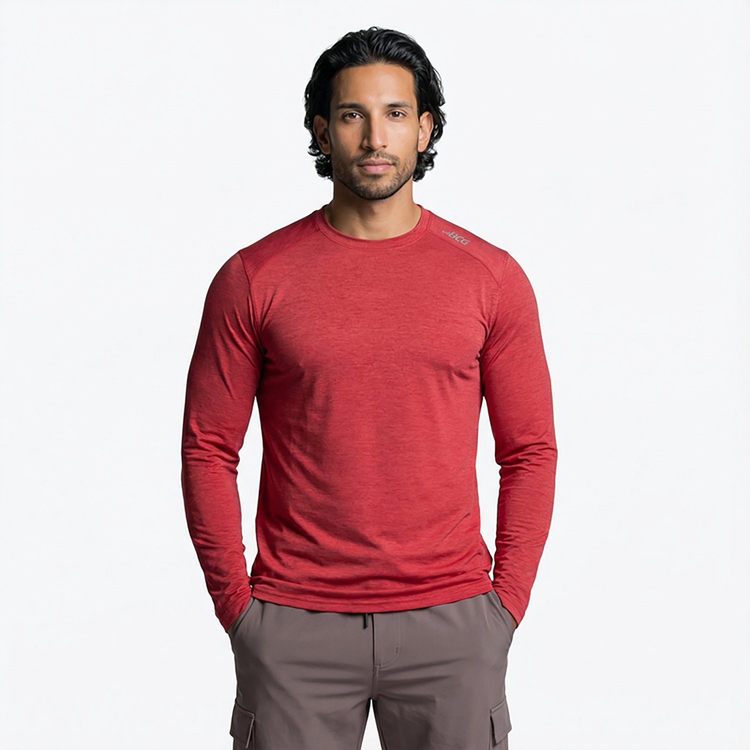 BCG Men's Turbo Melange Long Sleeve T-shirt - view number 2