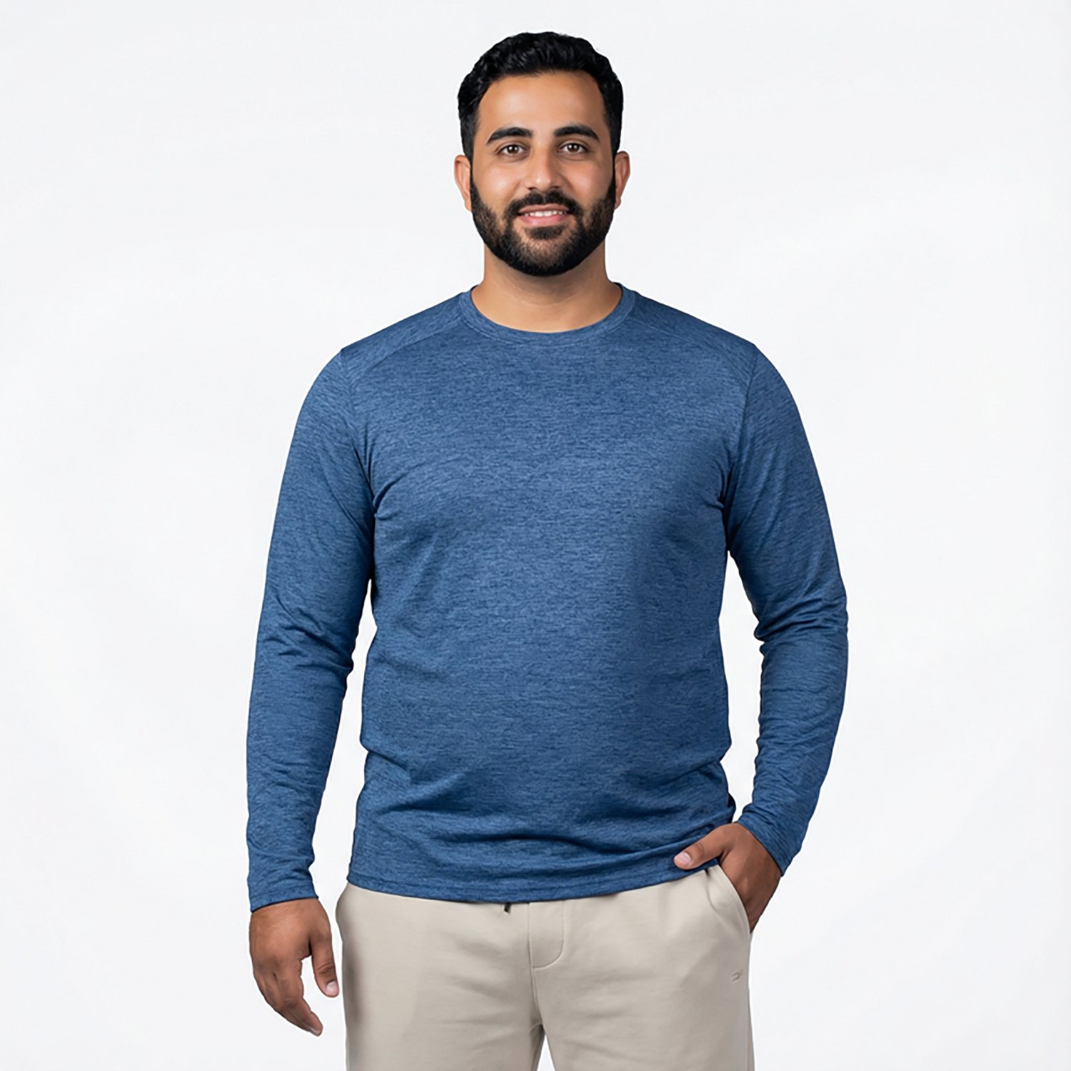 BCG Men's Turbo Melange Long Sleeve T-shirt - view number 2
