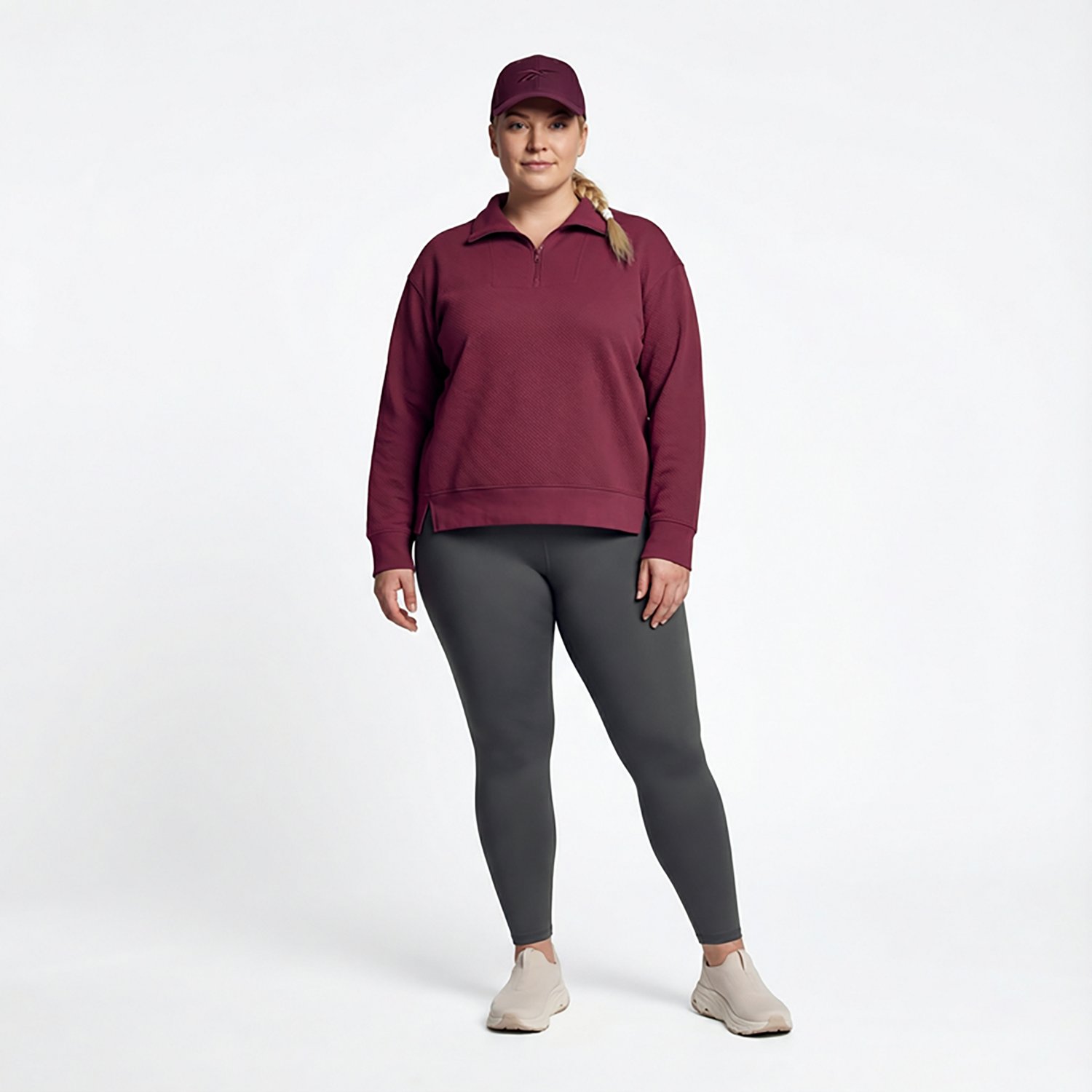 BCG Women's Quilted Plus Size 1/4-Zip Top - view number 3