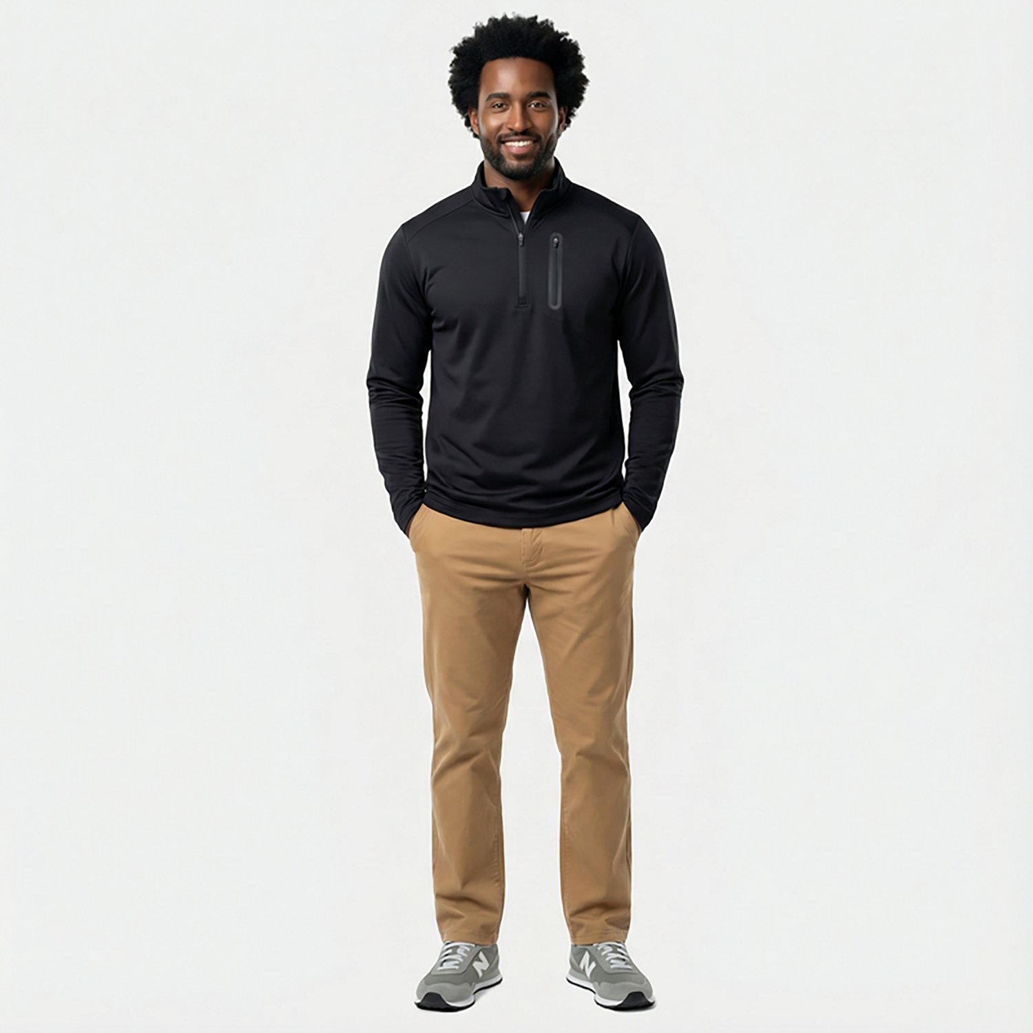 BCG Men's Tech Knit 1/2-Zip Top - view number 4