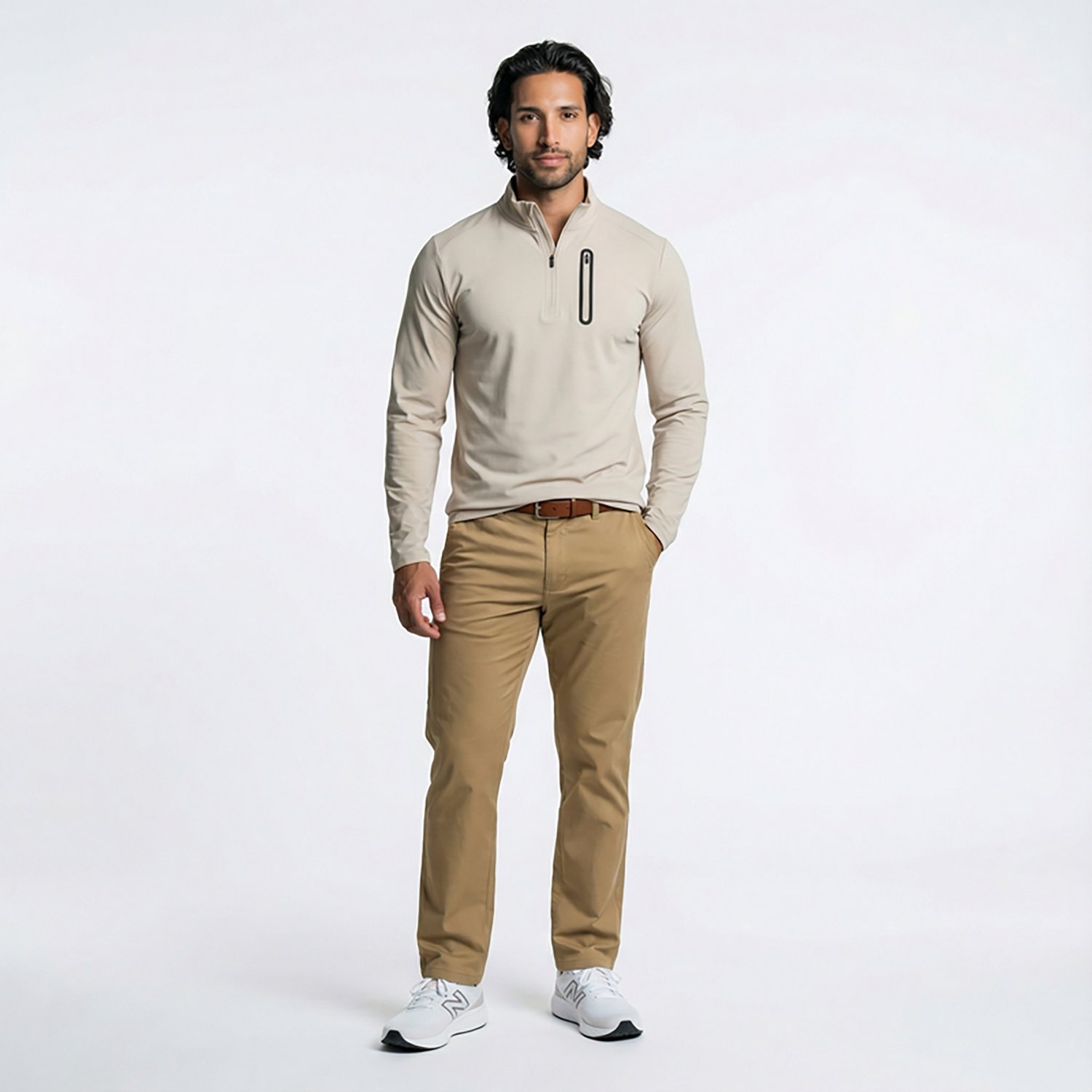 BCG Men's Tech Knit 1/2-Zip Top - view number 3