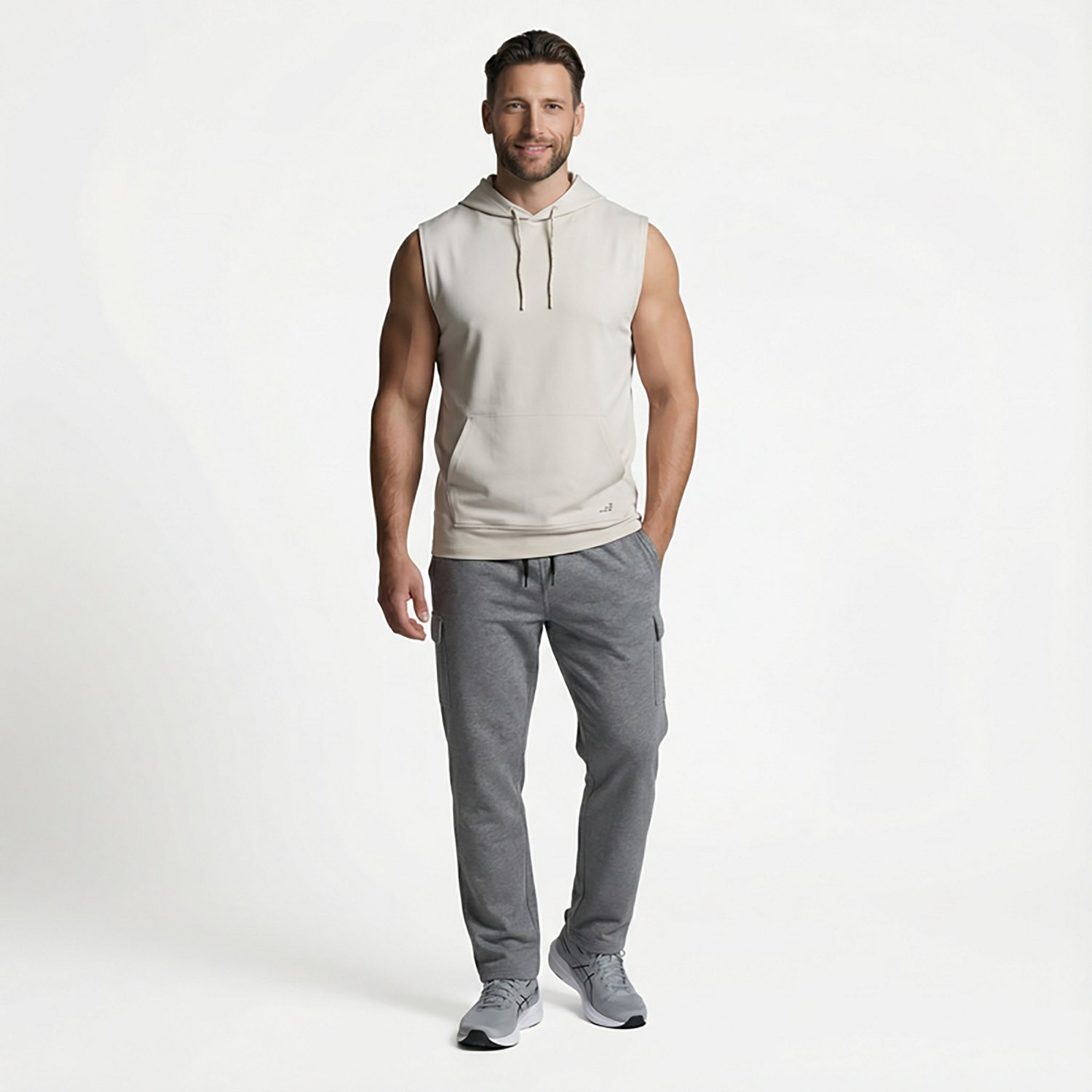 BCG Men's Tech Knit Sleeveless Hoodie - view number 2