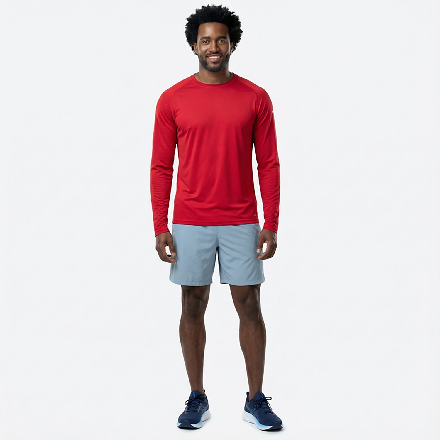 BCG Men's Run Grid Mesh Long Sleeve T-shirt - view number 3