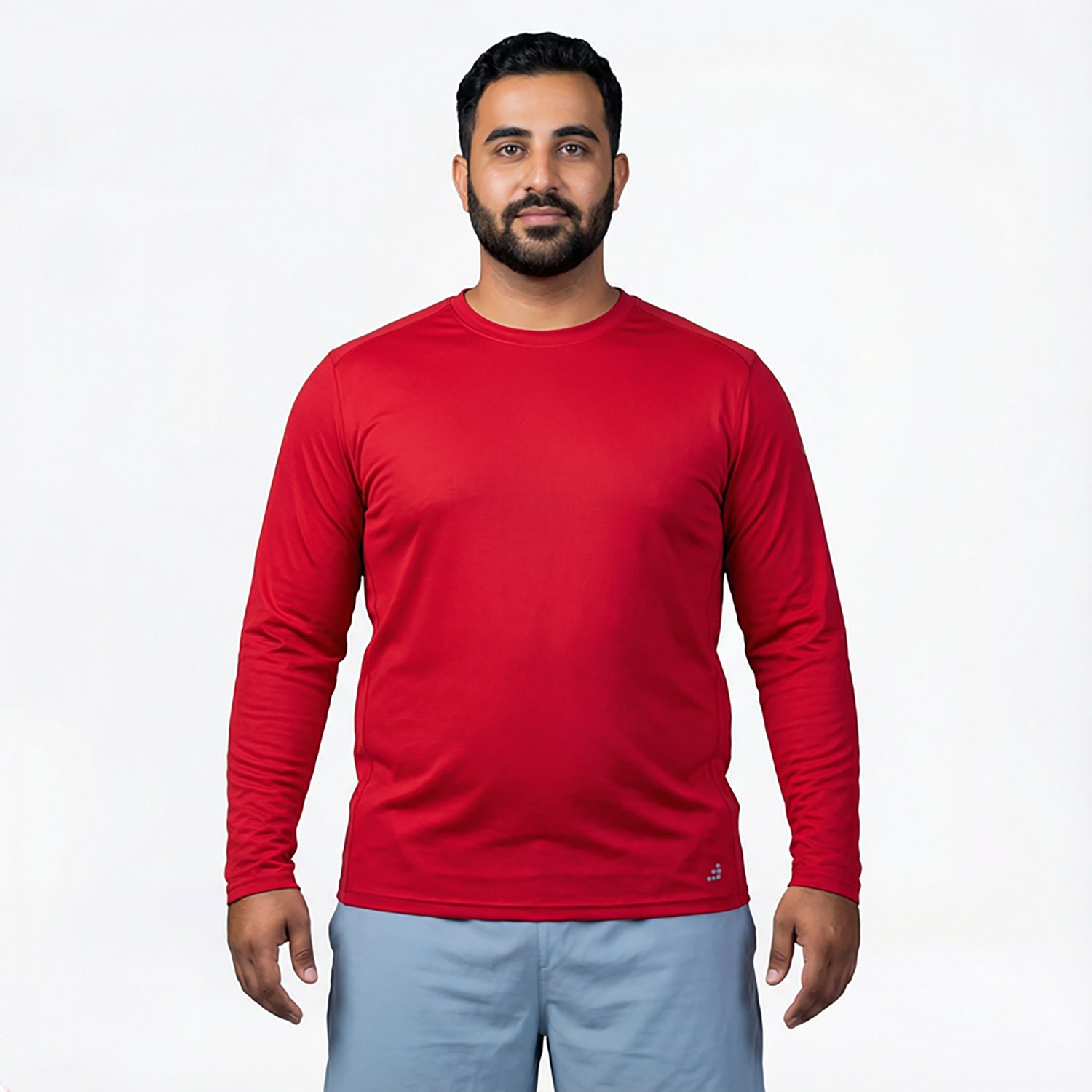 BCG Men's Run Grid Mesh Long Sleeve T-shirt - view number 2