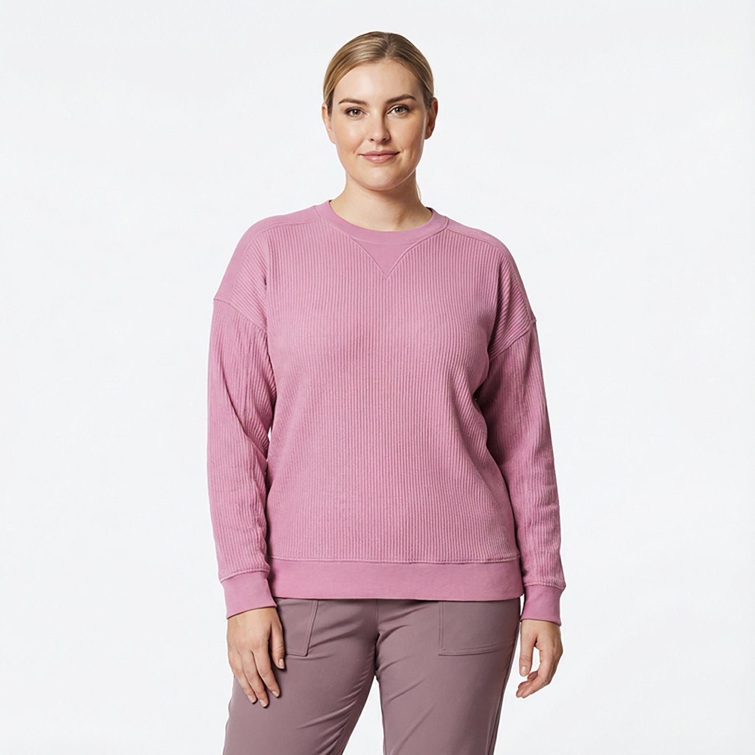 Magellan Outdoors Women's Campfire Crew Neck Ribbed Pullover - view number 4