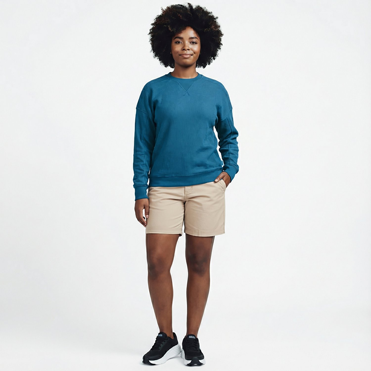 Magellan Outdoors Women's Campfire Crew Neck Ribbed Pullover - view number 2