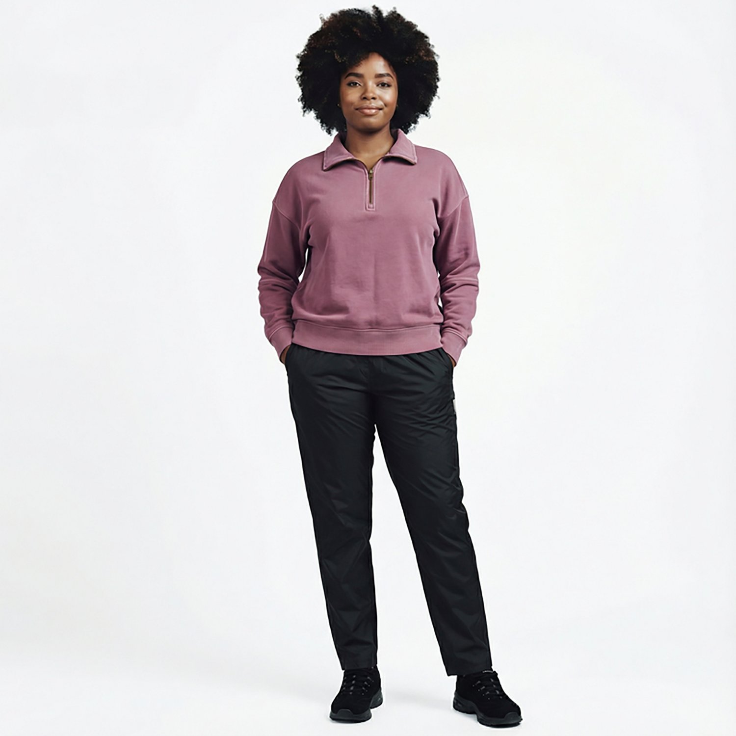 Magellan Outdoors Women's Campfire Washed 1/2-Zip Sweatshirt - view number 3