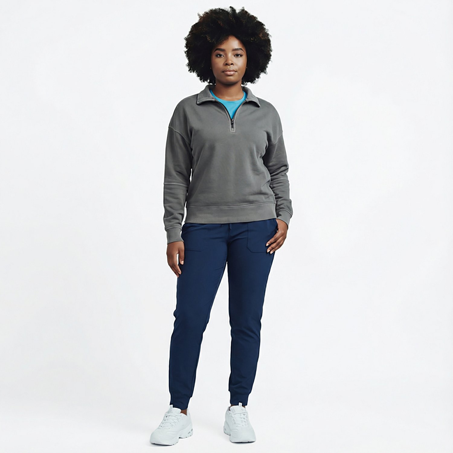 Magellan Outdoors Women's Campfire Washed 1/2-Zip Sweatshirt - view number 3