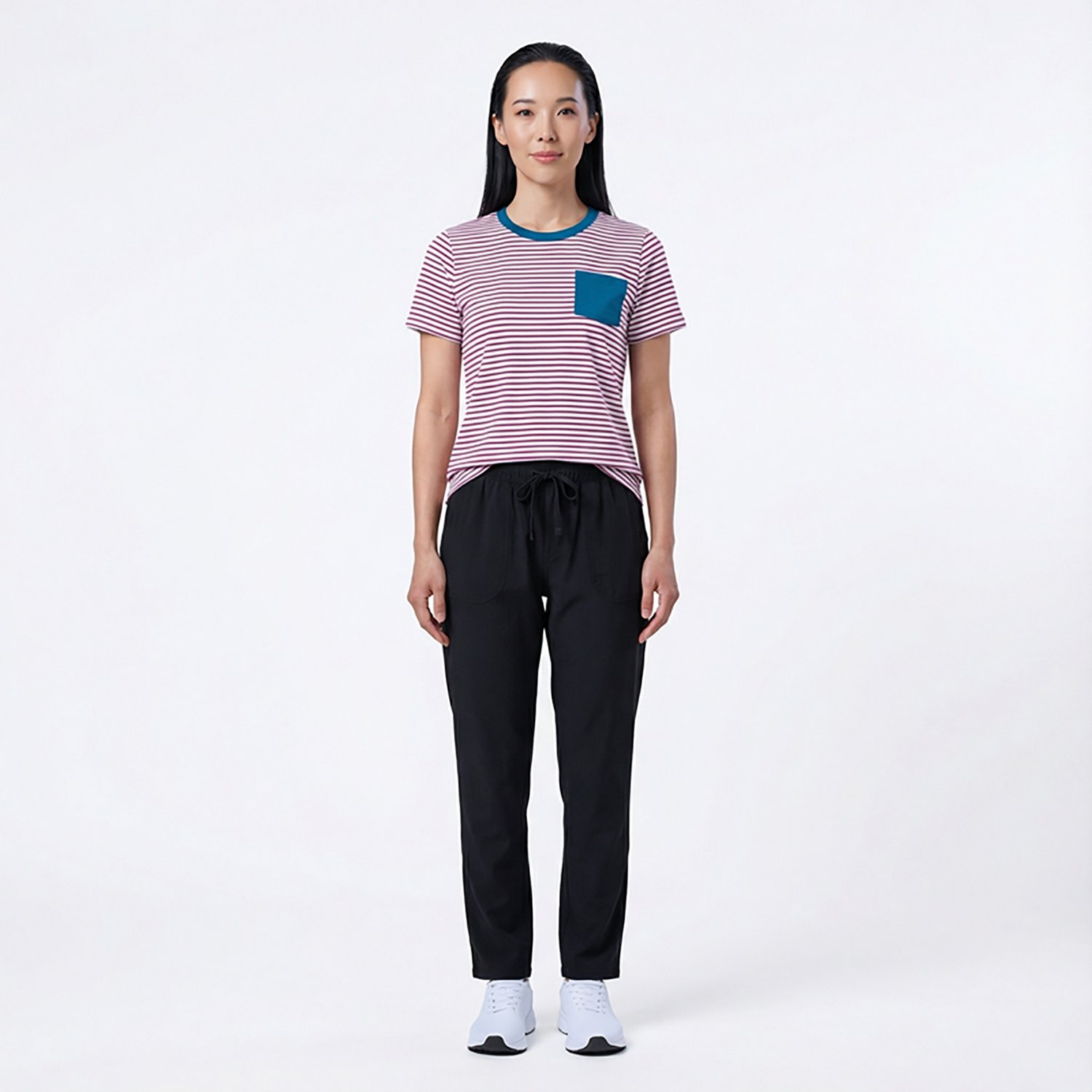 Magellan Outdoors Women's Barton Creek Striped Pocket T-shirt - view number 3