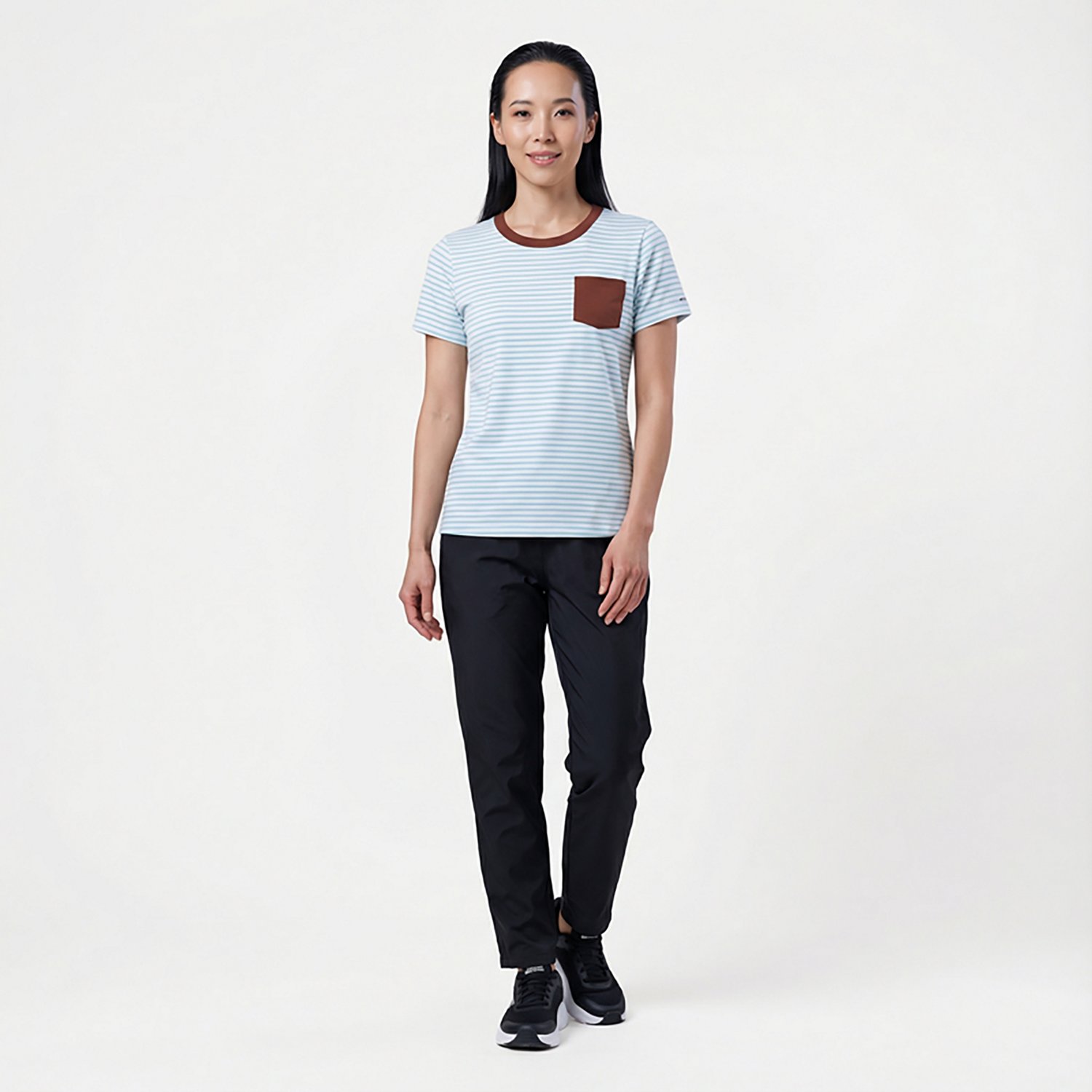 Magellan Outdoors Women's Barton Creek Striped Pocket T-shirt - view number 3