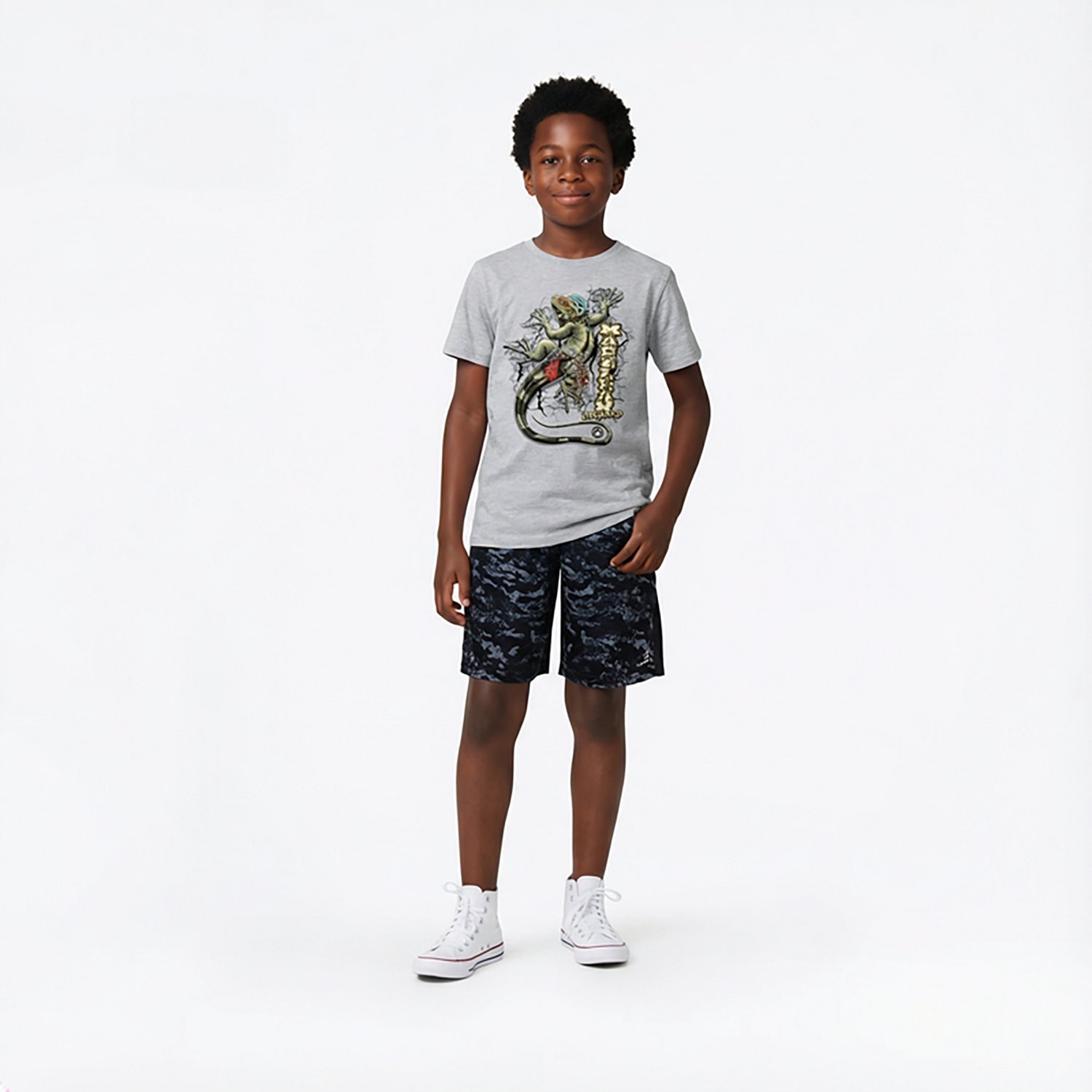 BCG Boys' Training Turbo Camo Shorts 7.5 in - view number 3