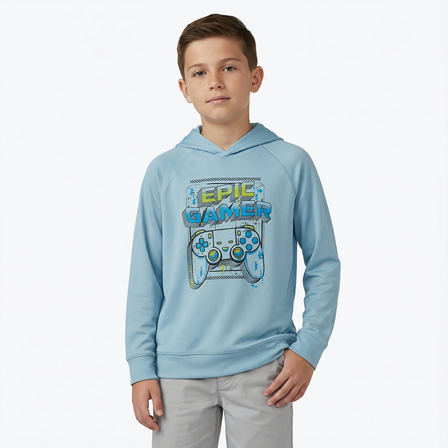 BCG Boys' Training Epic Gamers Long Sleeve Mesh Hoodie - view number 2
