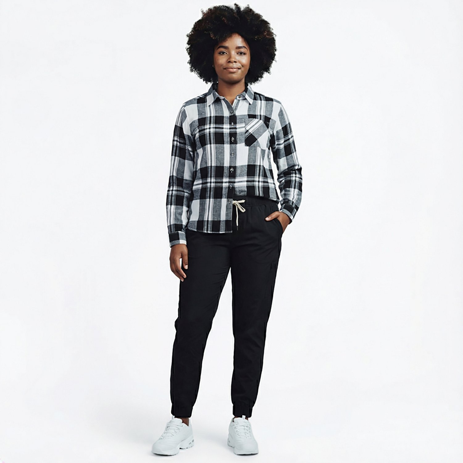 Magellan Outdoors Women's Willow Creek Plaid Long Sleeve Top - view number 2