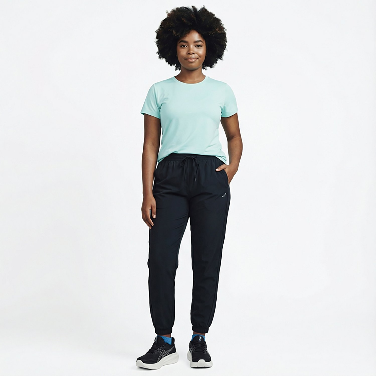 BCG Women's Piped Woven Jogger 28-inch