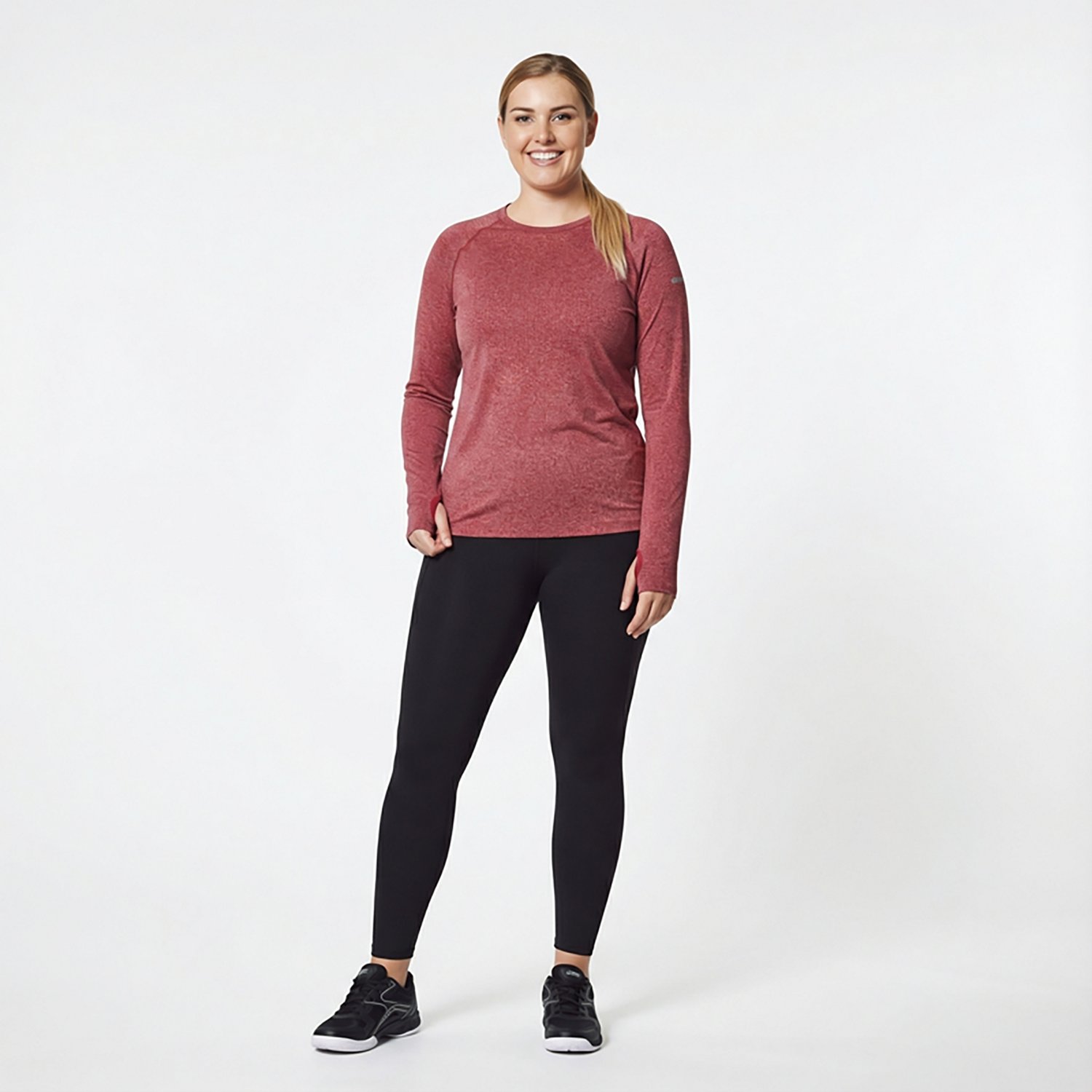 BCG Women's SMLS Rib Long Sleeve T-shirt - view number 3